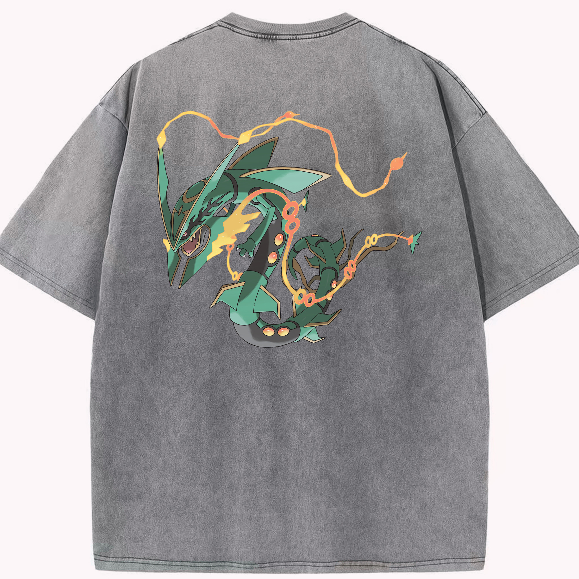 （画像用） ポケットモンスター Pokémon 綿100% ヴィンテージ風 半袖Tシャツ（背面プリント）