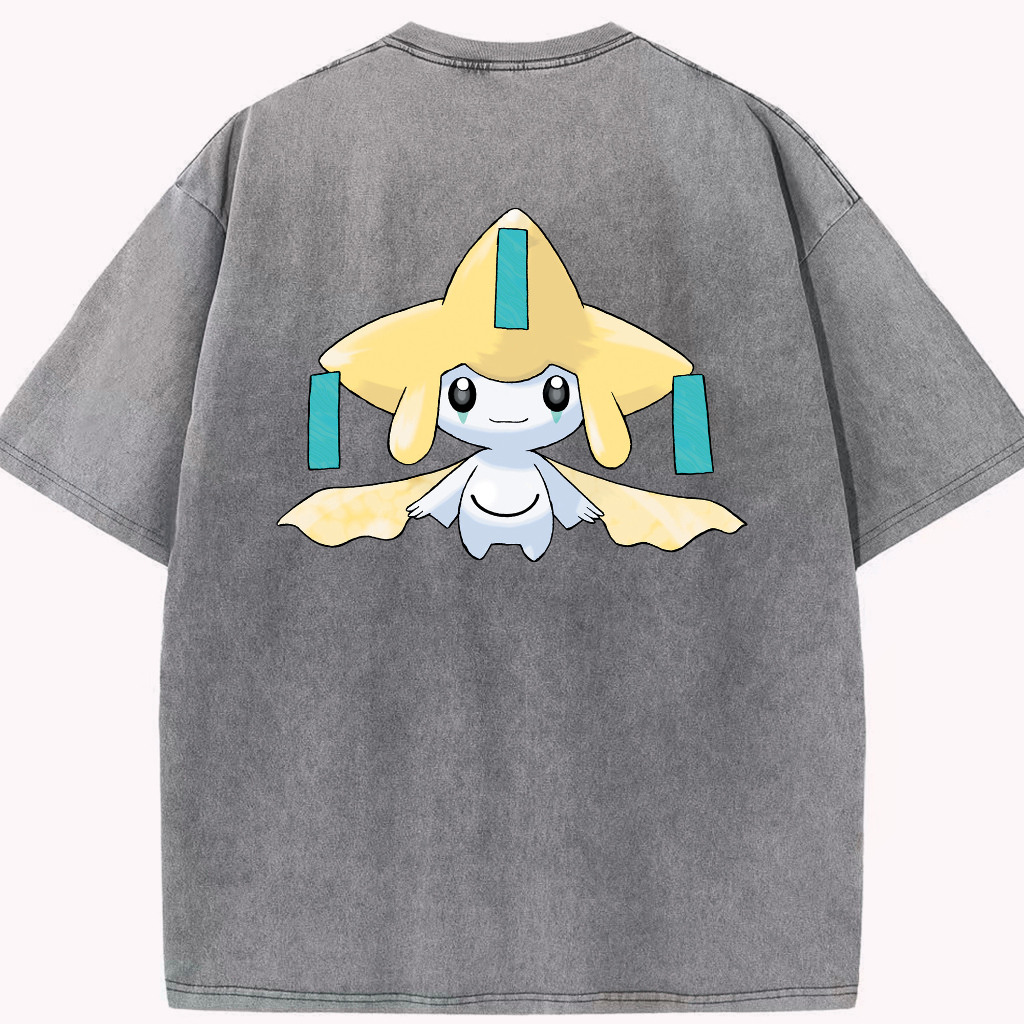 （画像用） ポケットモンスター Pokémon 綿100% ヴィンテージ風 半袖Tシャツ（背面プリント）