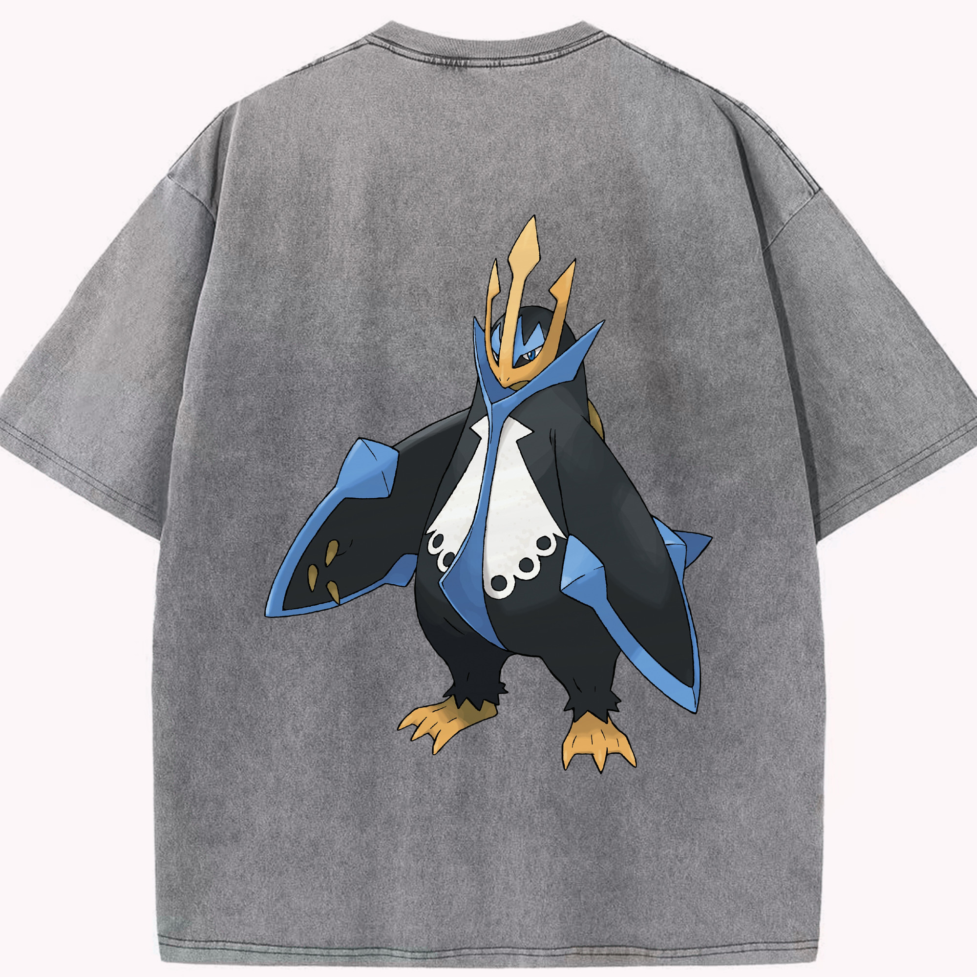（画像用） ポケットモンスター Pokémon 綿100% ヴィンテージ風 半袖Tシャツ（背面プリント）