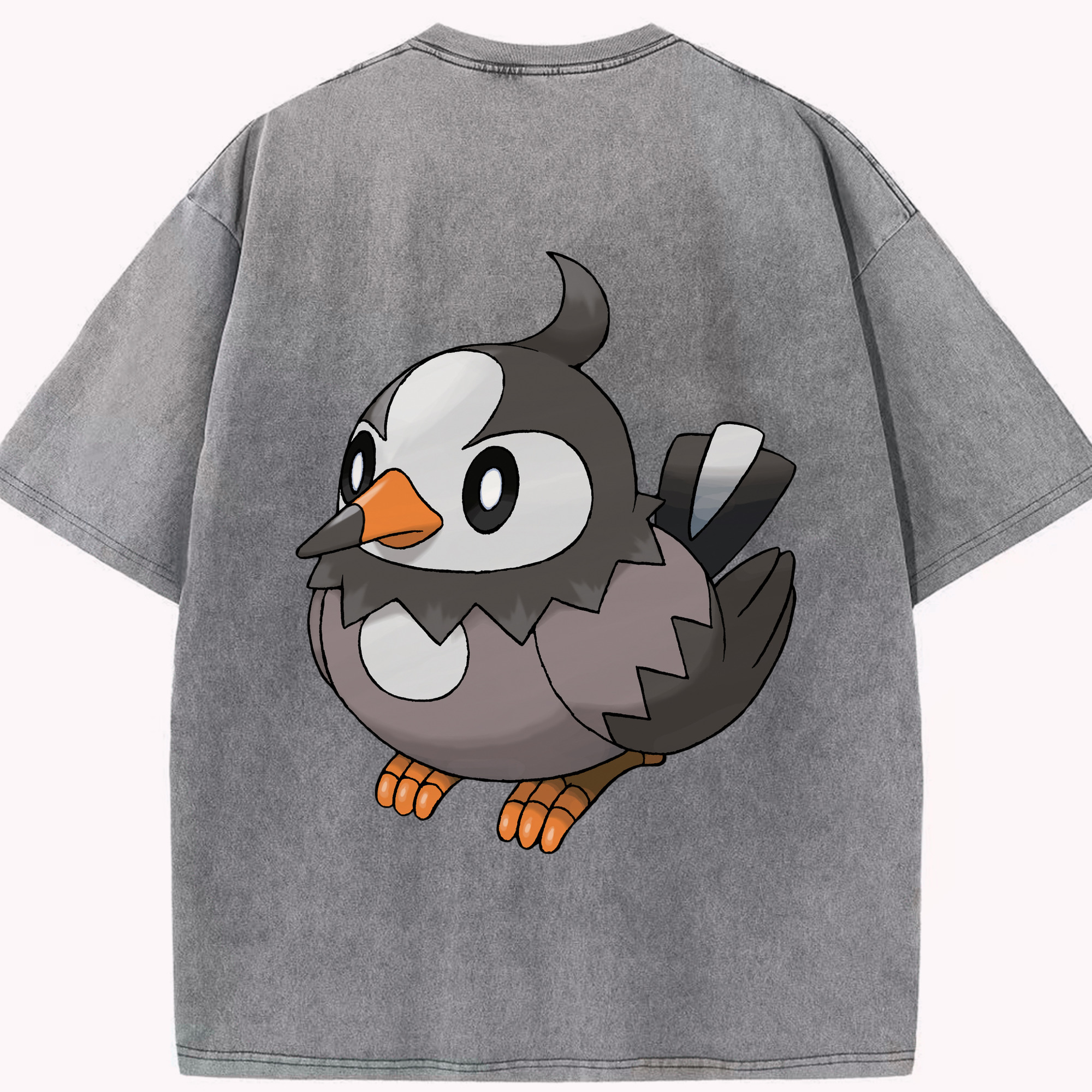 （画像用） ポケットモンスター Pokémon 綿100% ヴィンテージ風 半袖Tシャツ（背面プリント）