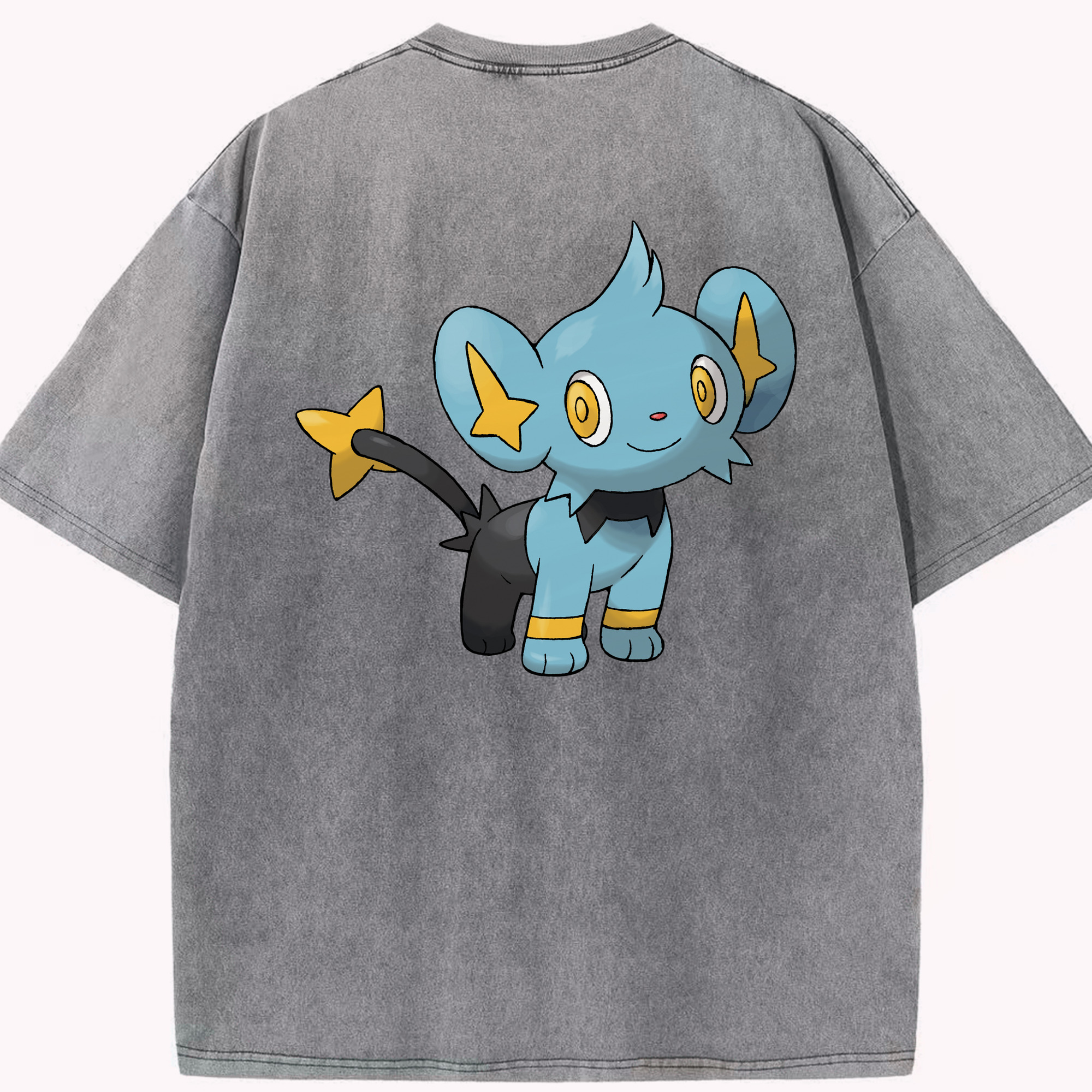 （画像用） ポケットモンスター Pokémon 綿100% ヴィンテージ風 半袖Tシャツ（背面プリント）