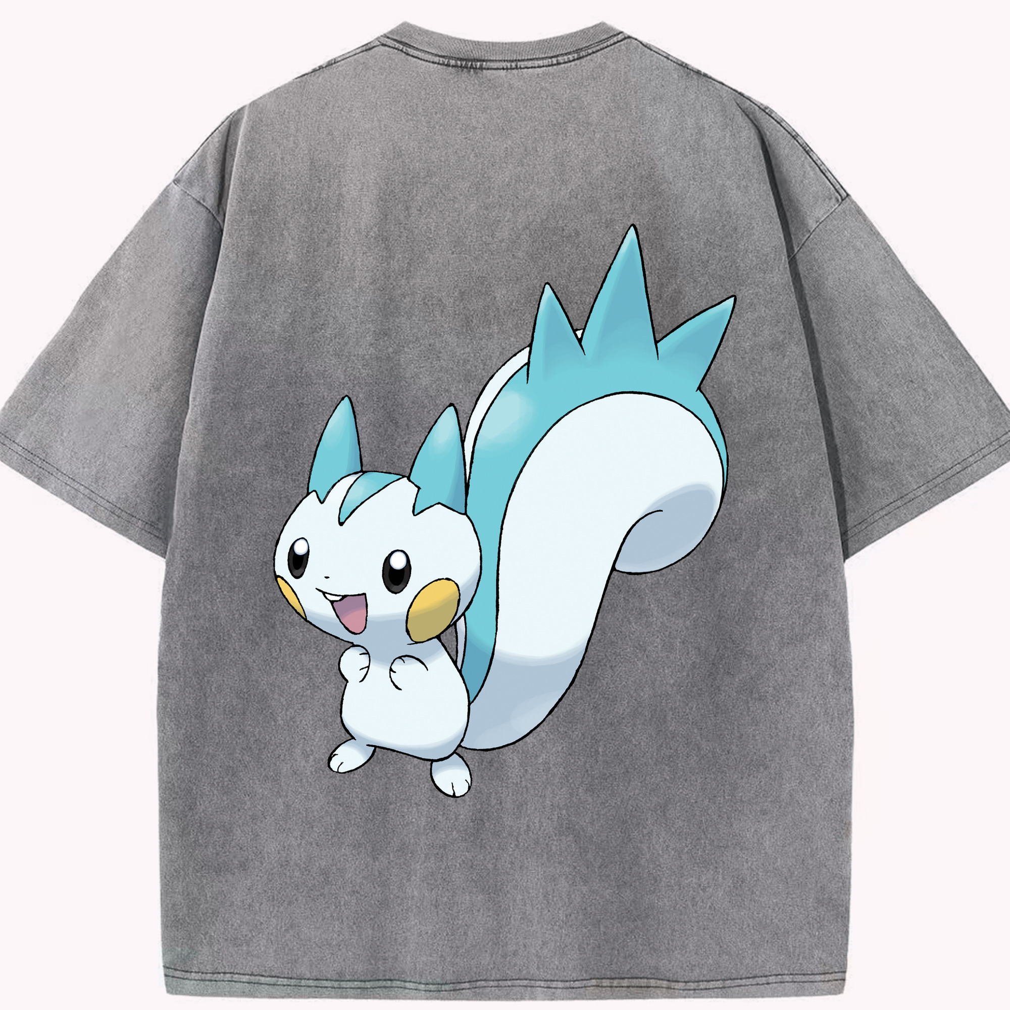 （画像用） ポケットモンスター Pokémon 綿100% ヴィンテージ風 半袖Tシャツ（背面プリント）