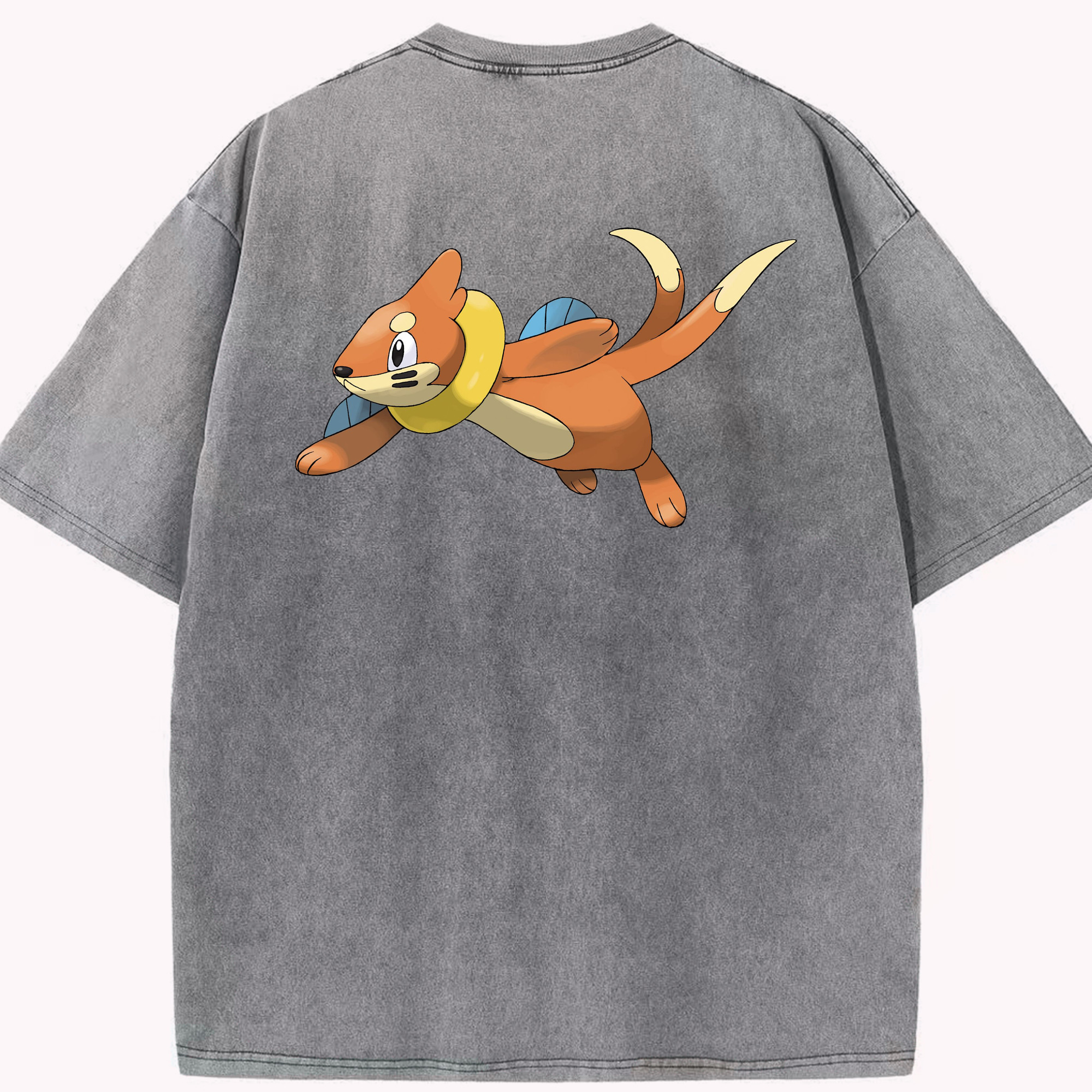 （画像用） ポケットモンスター Pokémon 綿100% ヴィンテージ風 半袖Tシャツ（背面プリント）