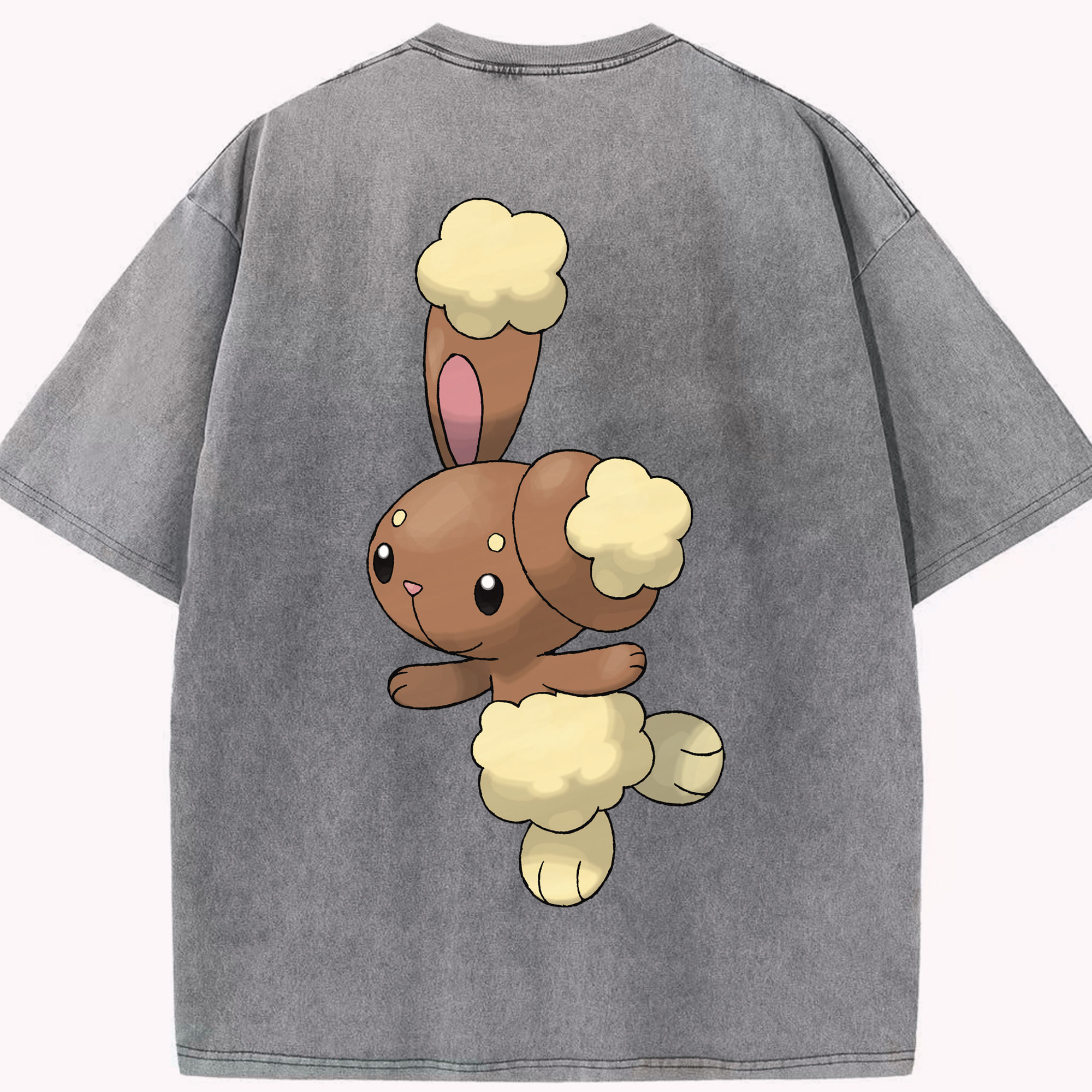 （画像用） ポケットモンスター Pokémon 綿100% ヴィンテージ風 半袖Tシャツ（背面プリント）