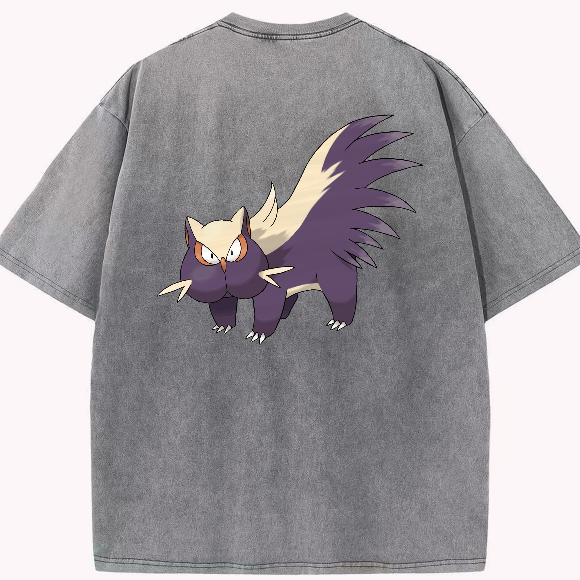 （画像用） ポケットモンスター Pokémon 綿100% ヴィンテージ風 半袖Tシャツ（背面プリント）