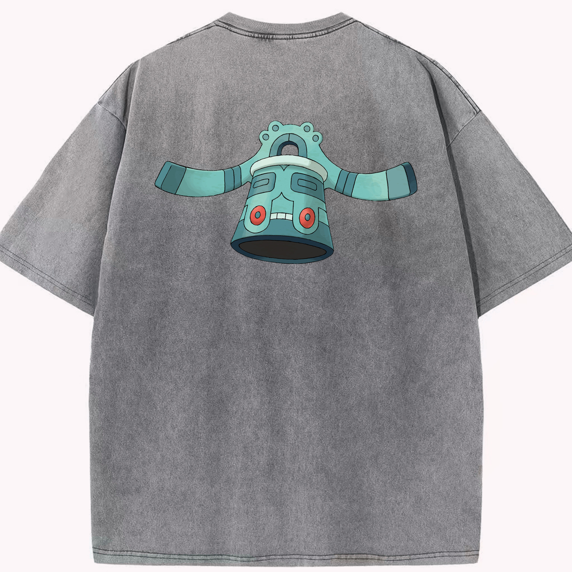 （画像用） ポケットモンスター Pokémon 綿100% ヴィンテージ風 半袖Tシャツ（背面プリント）