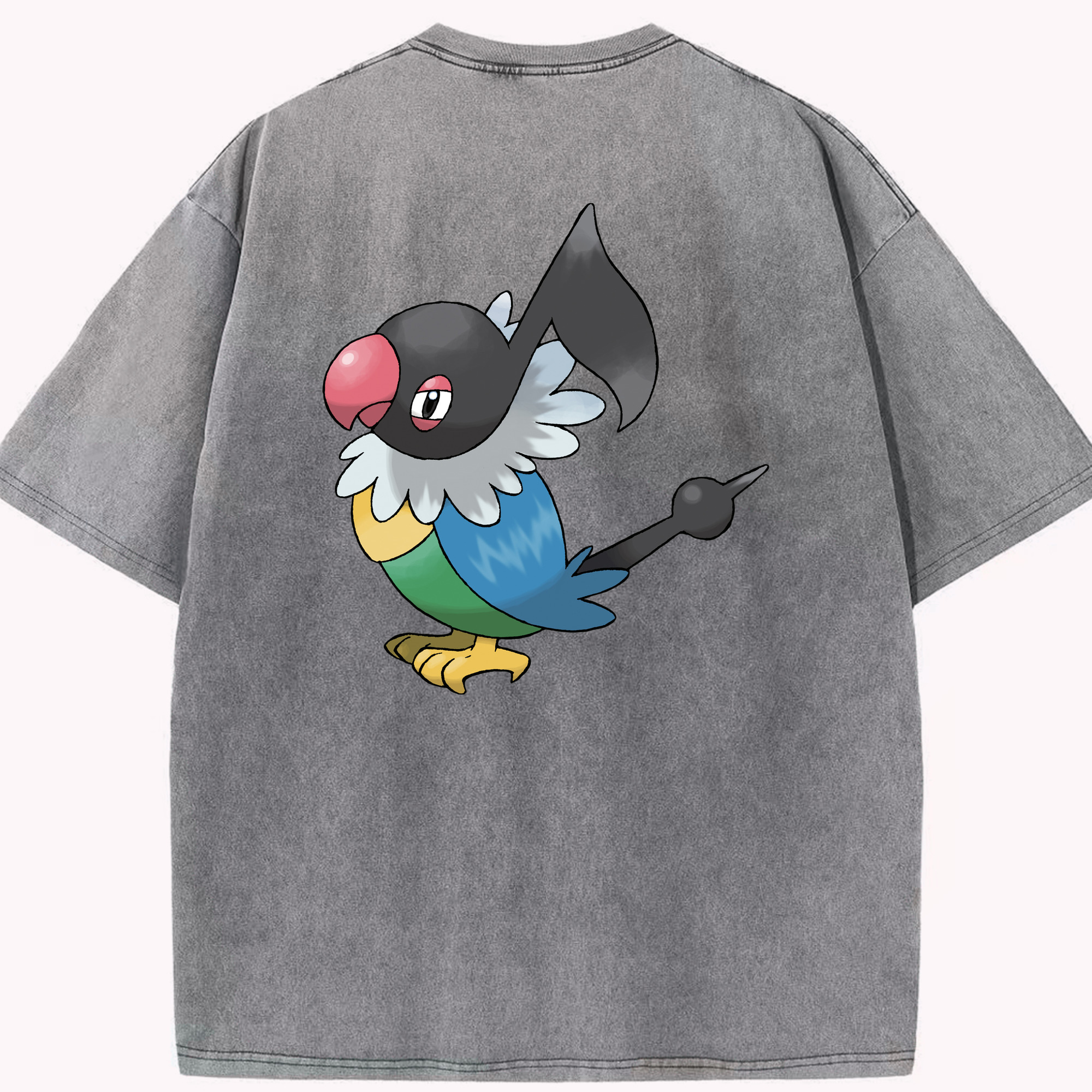 （画像用） ポケットモンスター Pokémon 綿100% ヴィンテージ風 半袖Tシャツ（背面プリント）