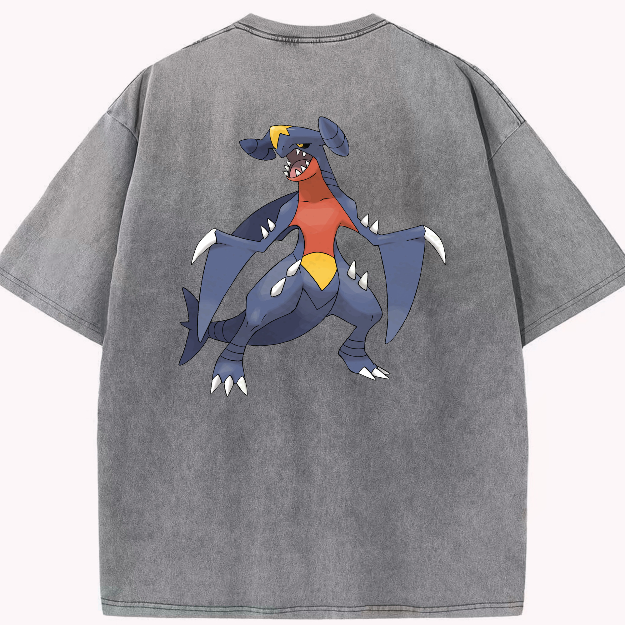 （画像用） ポケットモンスター Pokémon 綿100% ヴィンテージ風 半袖Tシャツ（背面プリント）