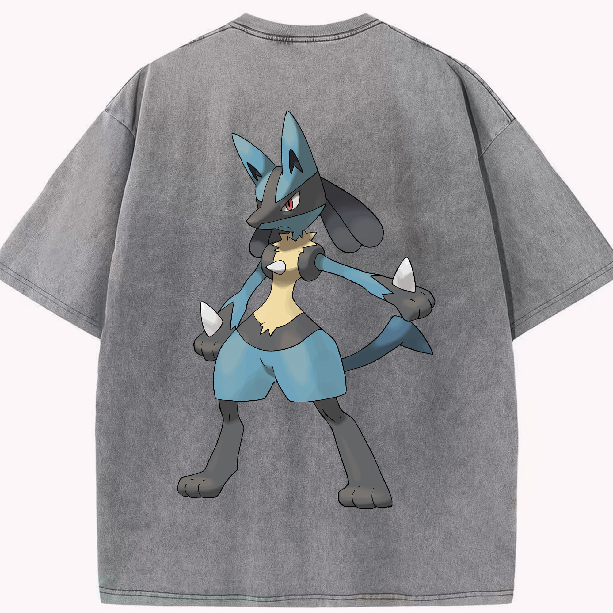 （画像用） ポケットモンスター Pokémon 綿100% ヴィンテージ風 半袖Tシャツ（背面プリント）