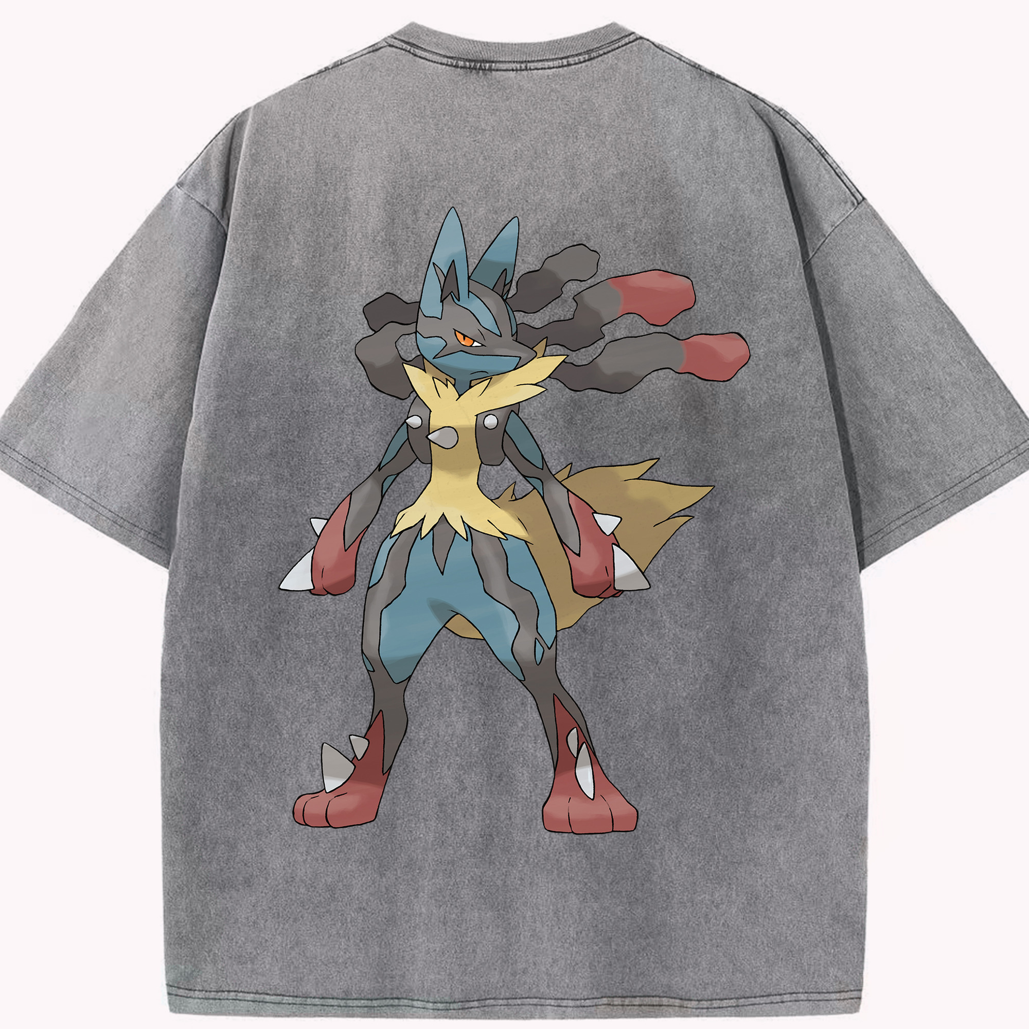 （画像用） ポケットモンスター Pokémon 綿100% ヴィンテージ風 半袖Tシャツ（背面プリント）