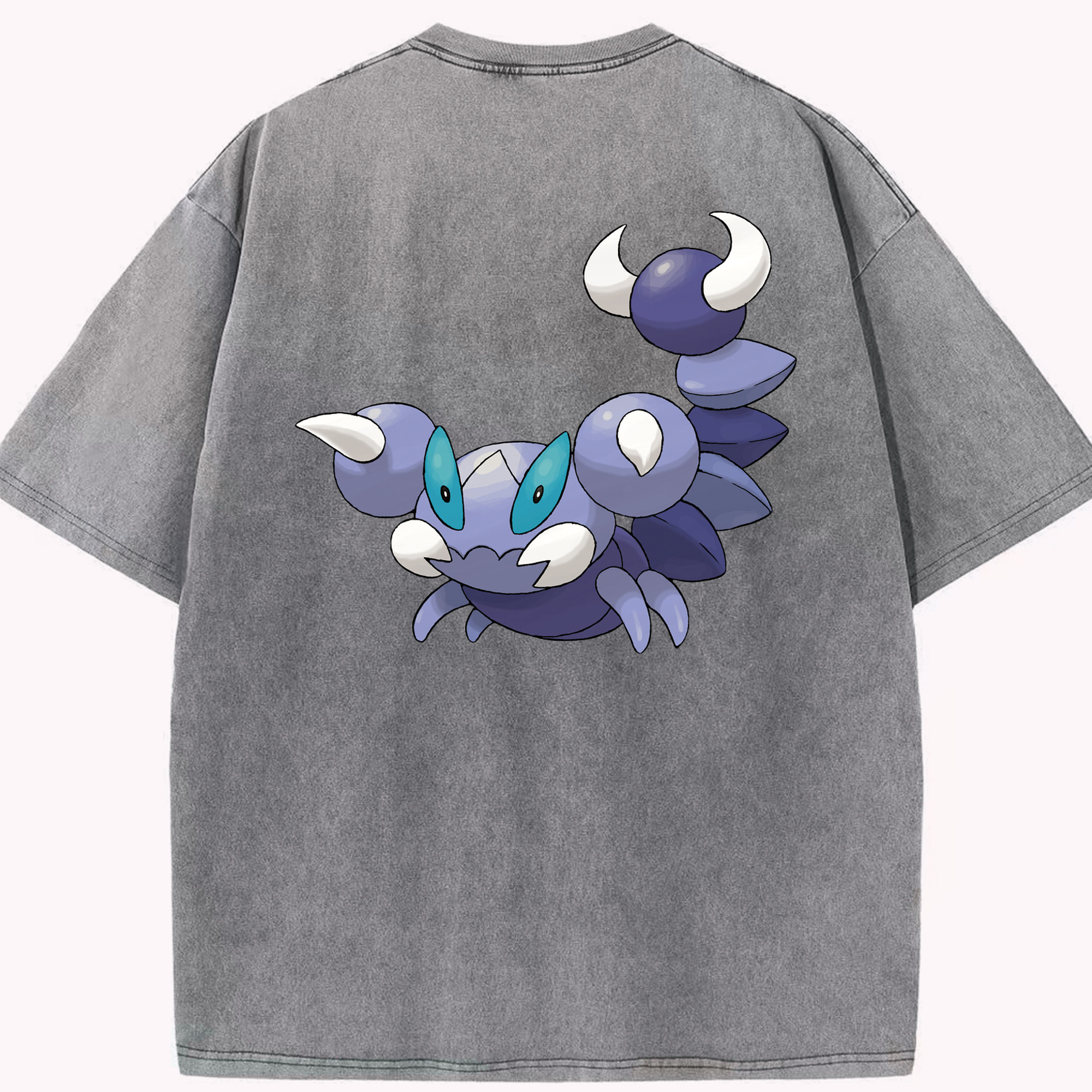 （画像用） ポケットモンスター Pokémon 綿100% ヴィンテージ風 半袖Tシャツ（背面プリント）