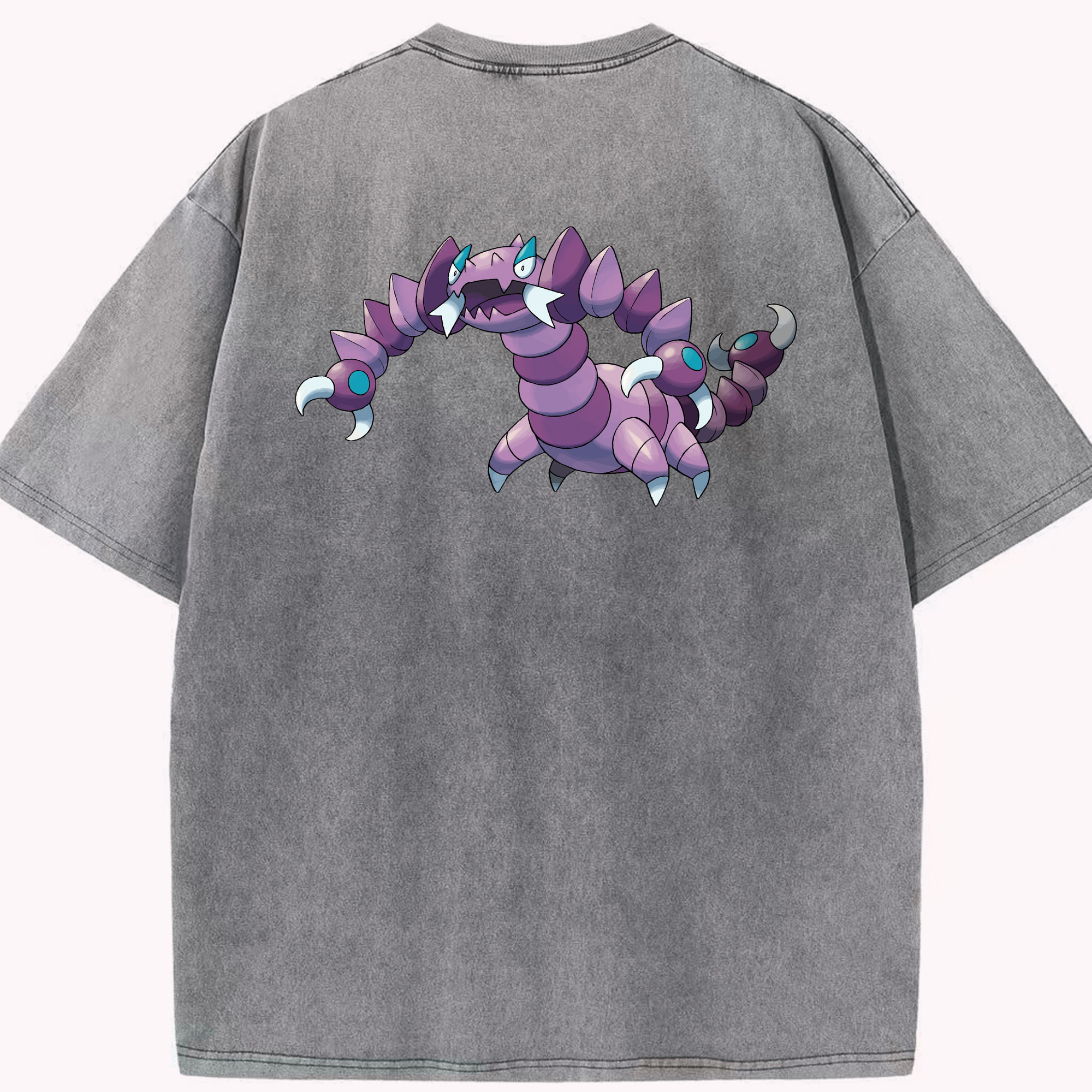 （画像用） ポケットモンスター Pokémon 綿100% ヴィンテージ風 半袖Tシャツ（背面プリント）