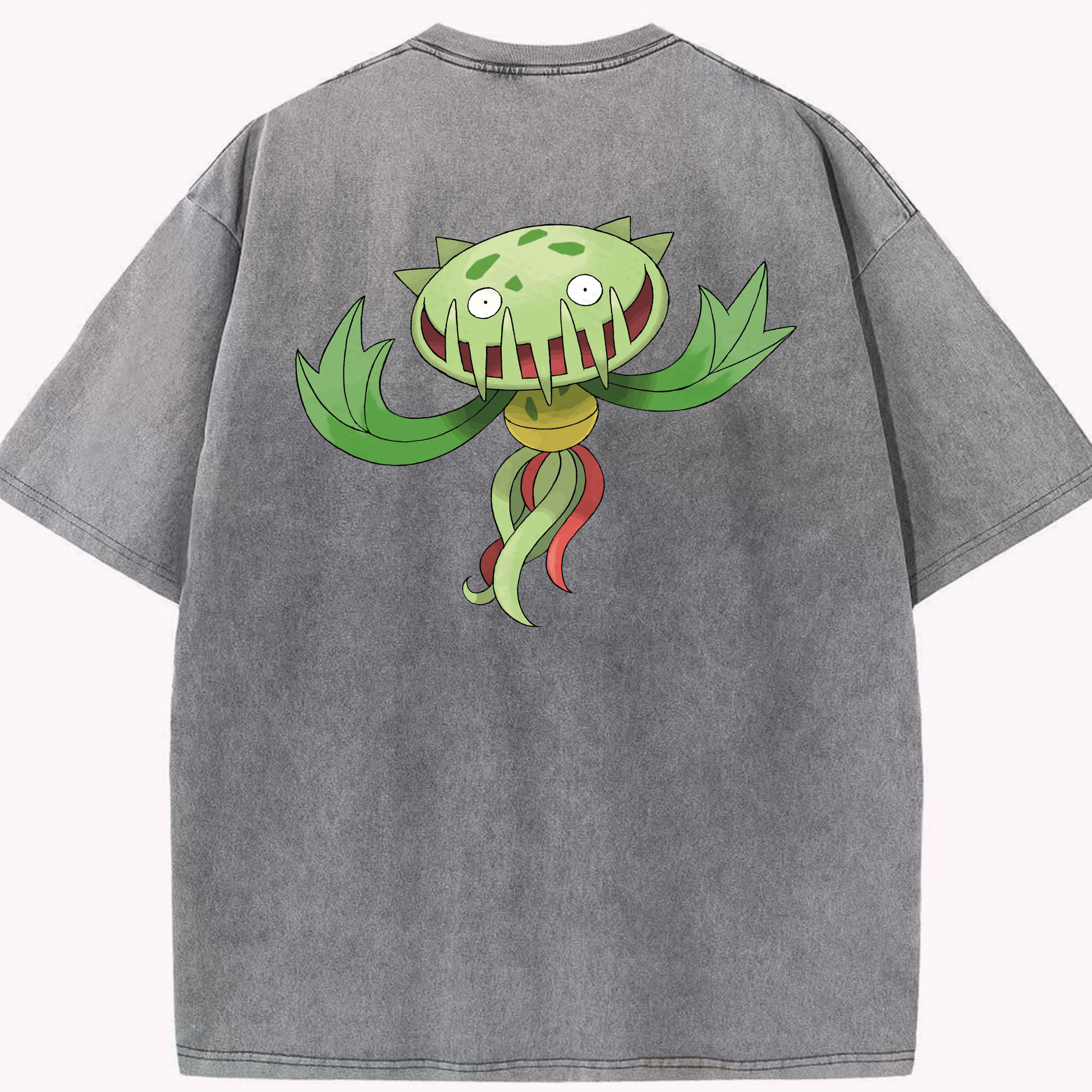 （画像用） ポケットモンスター Pokémon 綿100% ヴィンテージ風 半袖Tシャツ（背面プリント）