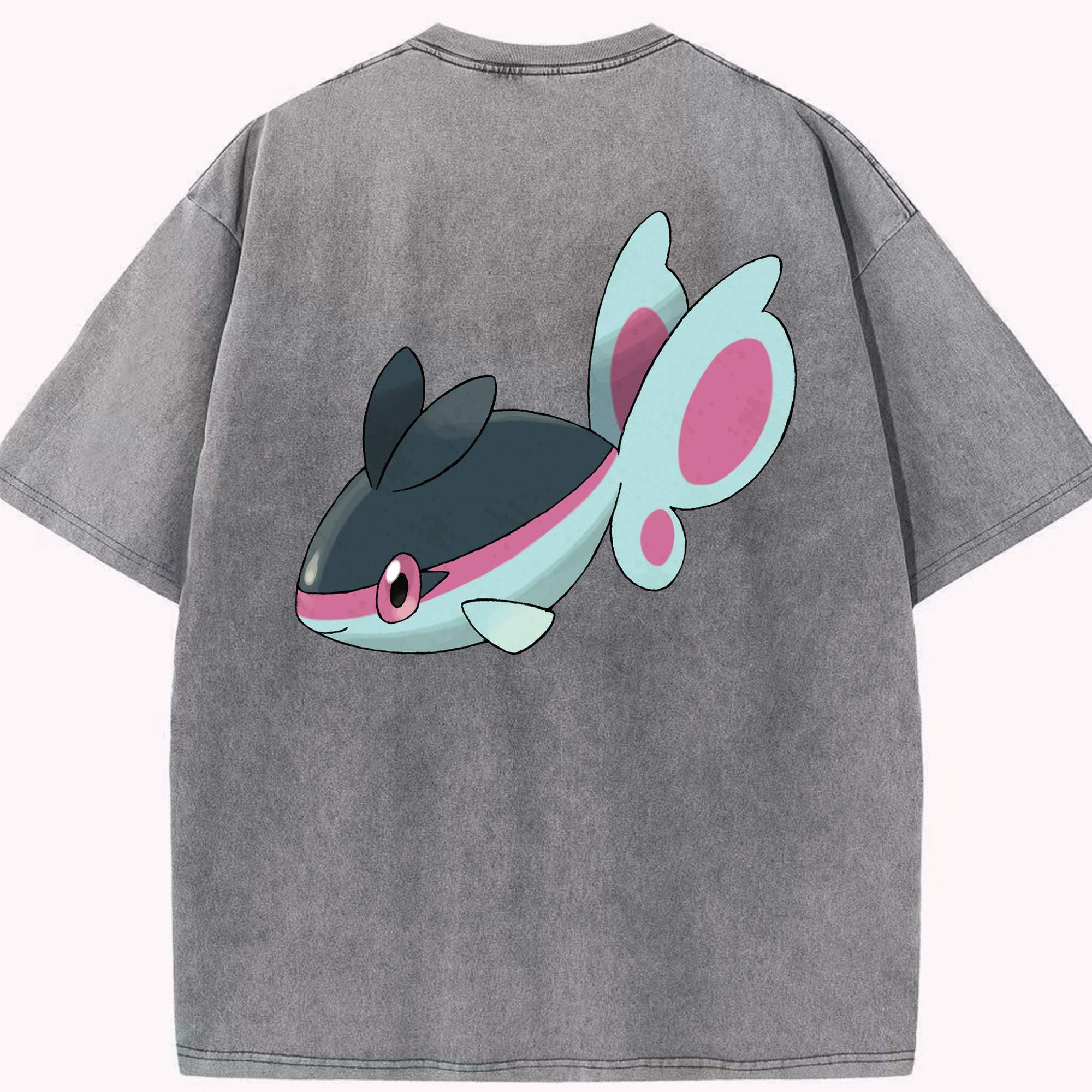 （画像用） ポケットモンスター Pokémon 綿100% ヴィンテージ風 半袖Tシャツ（背面プリント）