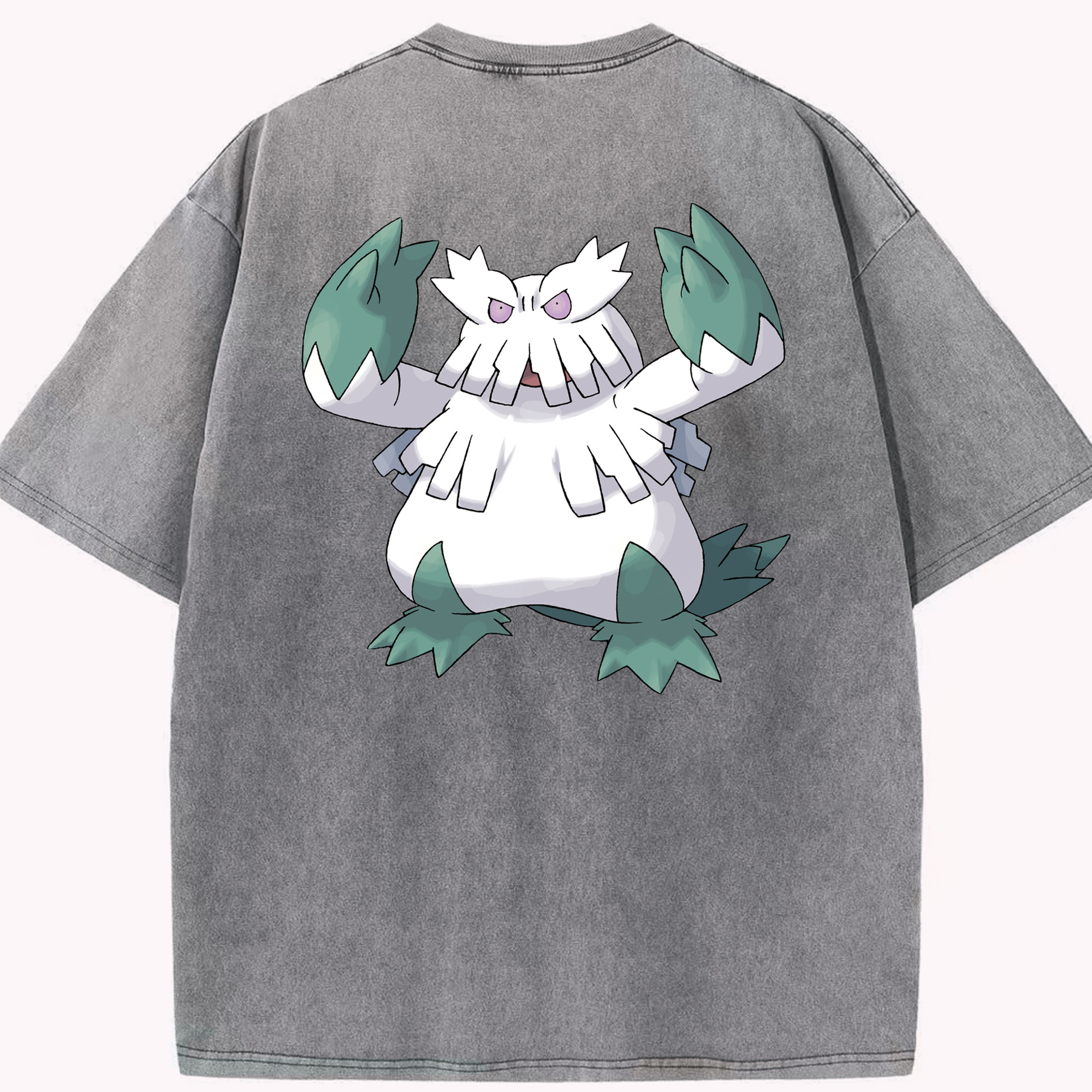 （画像用） ポケットモンスター Pokémon 綿100% ヴィンテージ風 半袖Tシャツ（背面プリント）