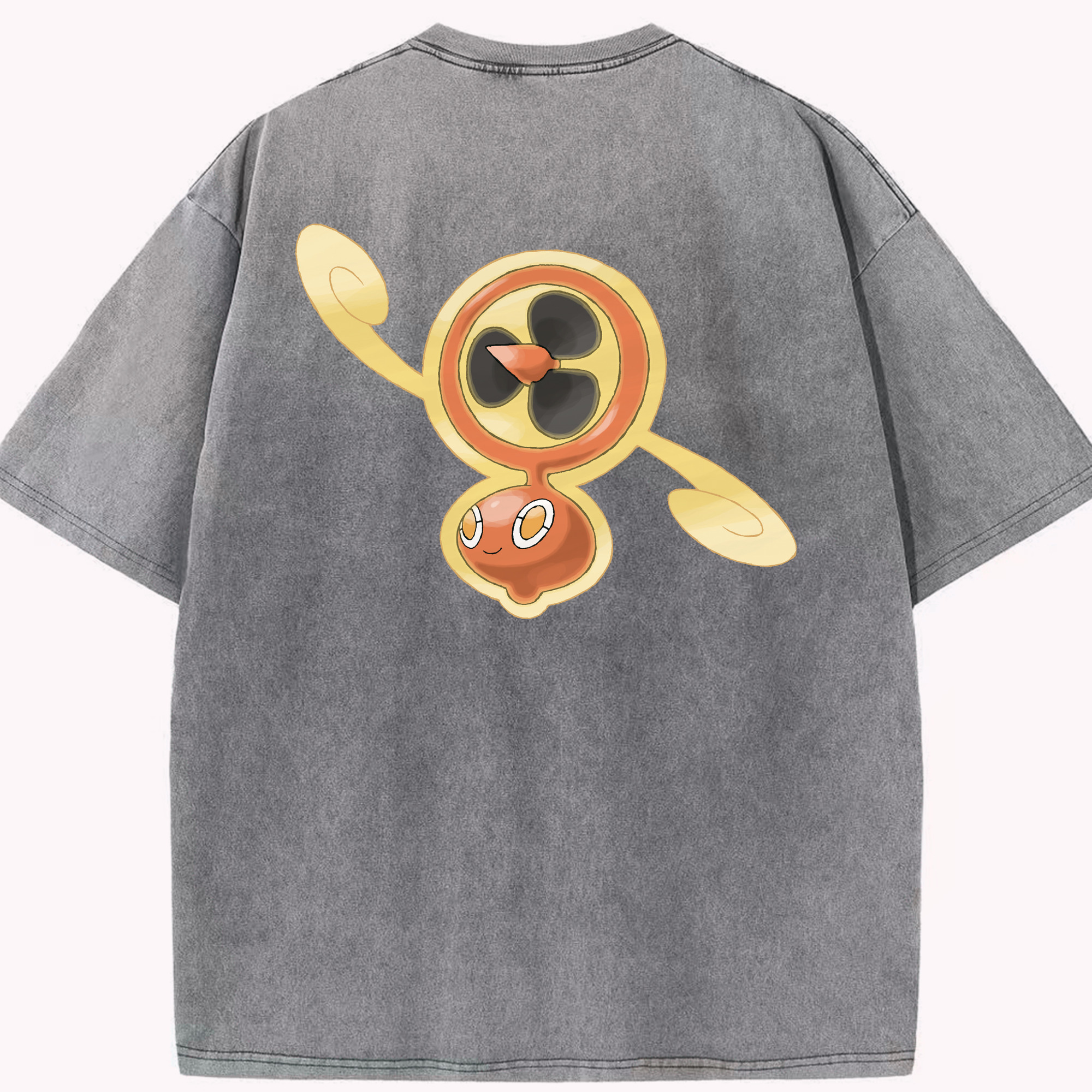 （画像用） ポケットモンスター Pokémon 綿100% ヴィンテージ風 半袖Tシャツ（背面プリント）