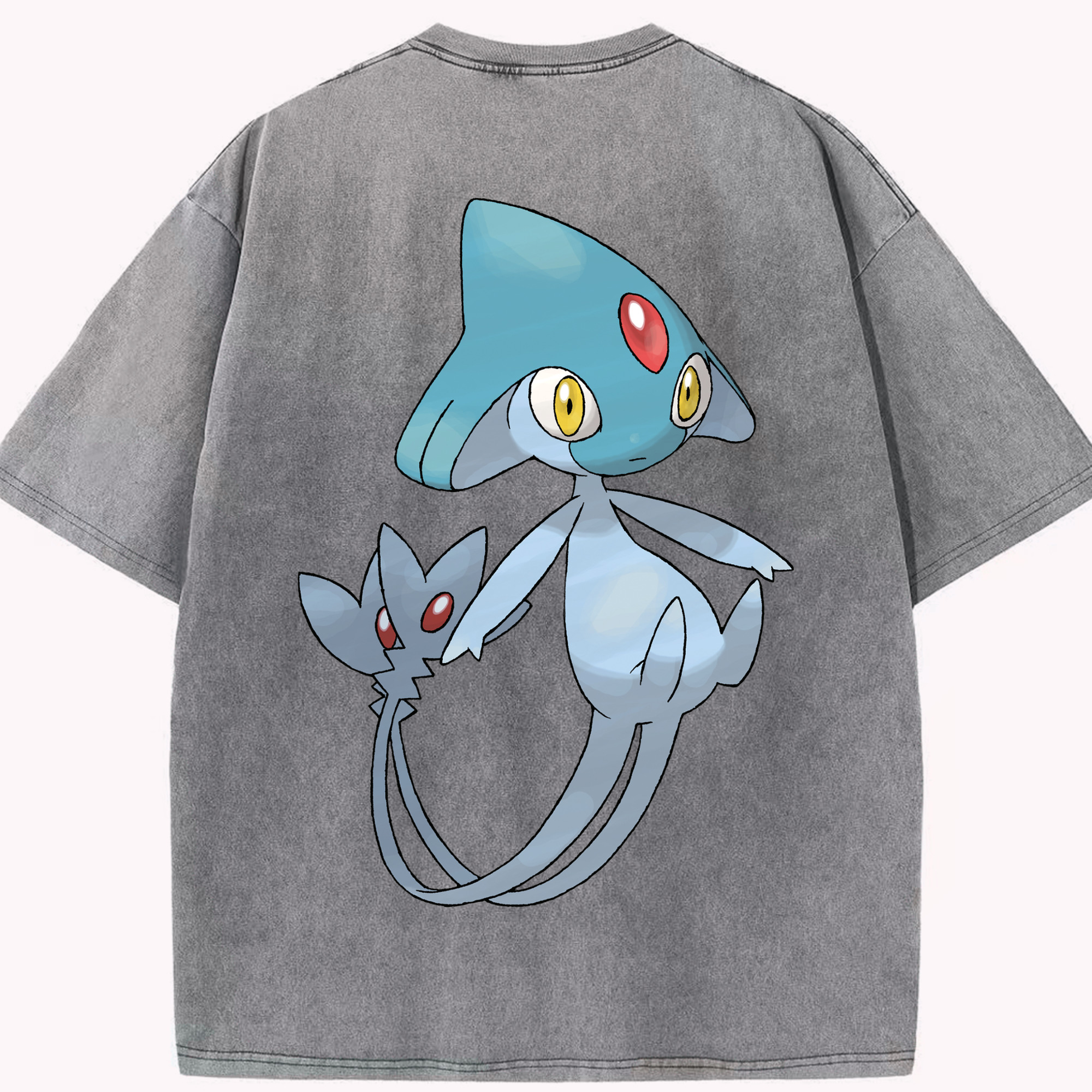 （画像用） ポケットモンスター Pokémon 綿100% ヴィンテージ風 半袖Tシャツ（背面プリント）