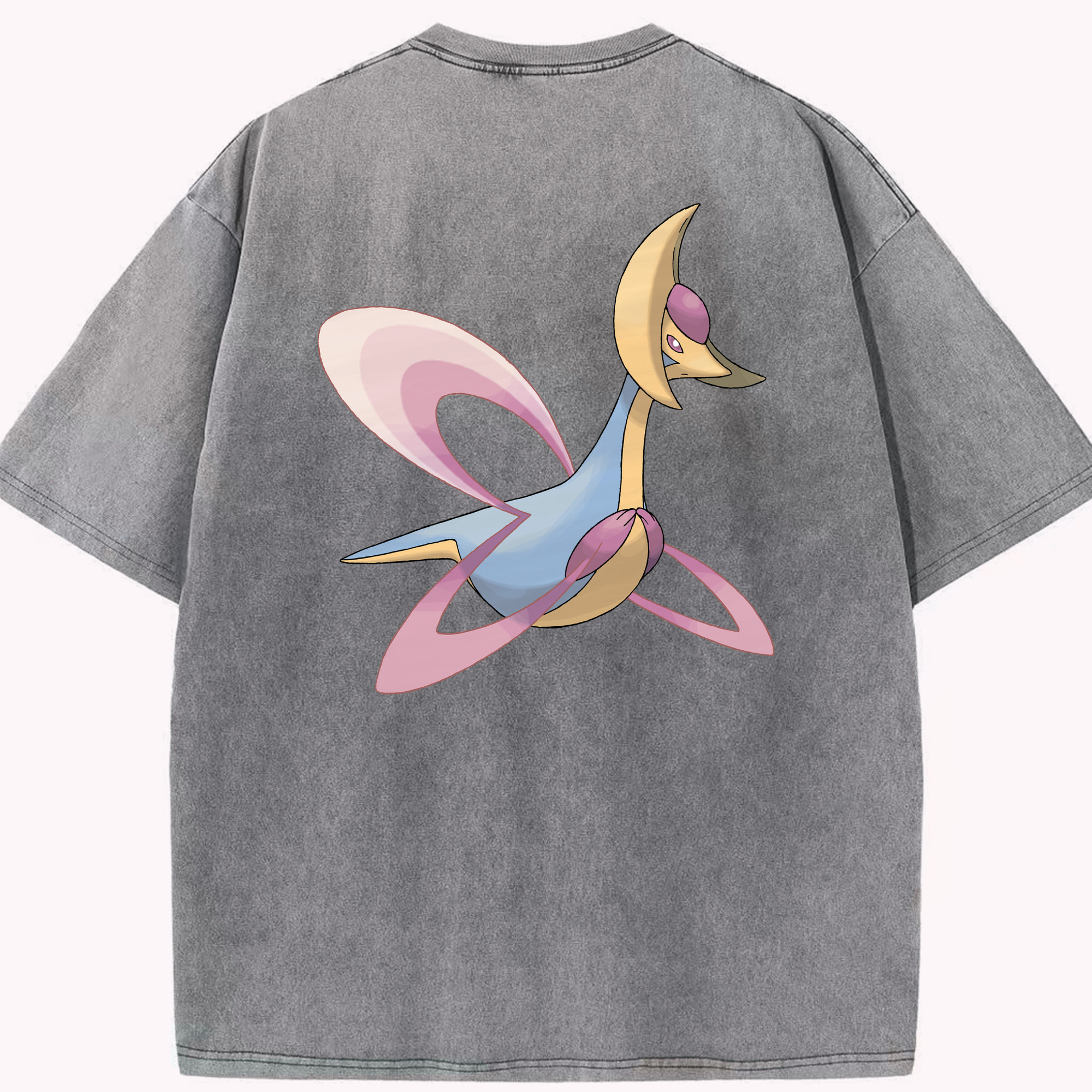 （画像用） ポケットモンスター Pokémon 綿100% ヴィンテージ風 半袖Tシャツ（背面プリント）