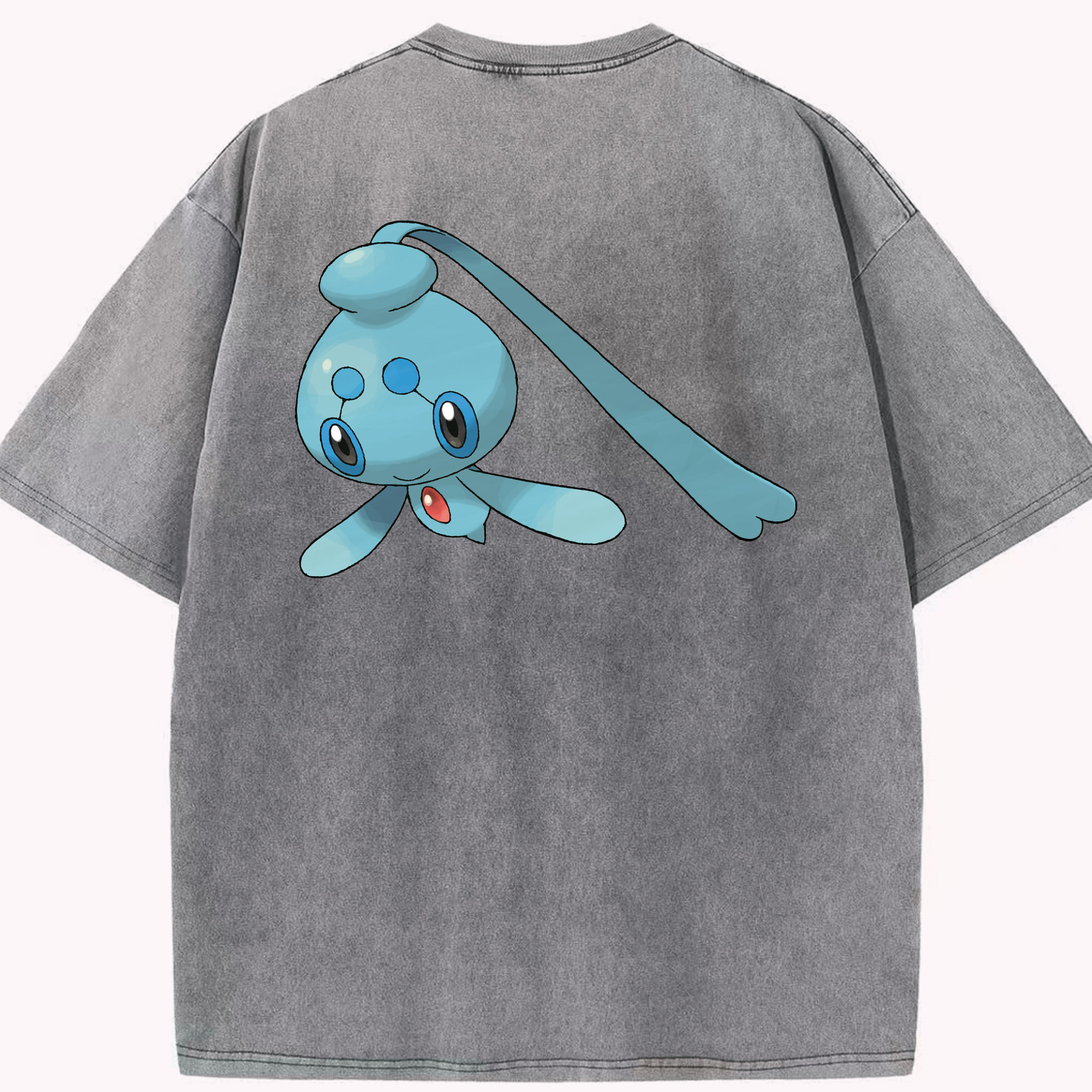 （画像用） ポケットモンスター Pokémon 綿100% ヴィンテージ風 半袖Tシャツ（背面プリント）