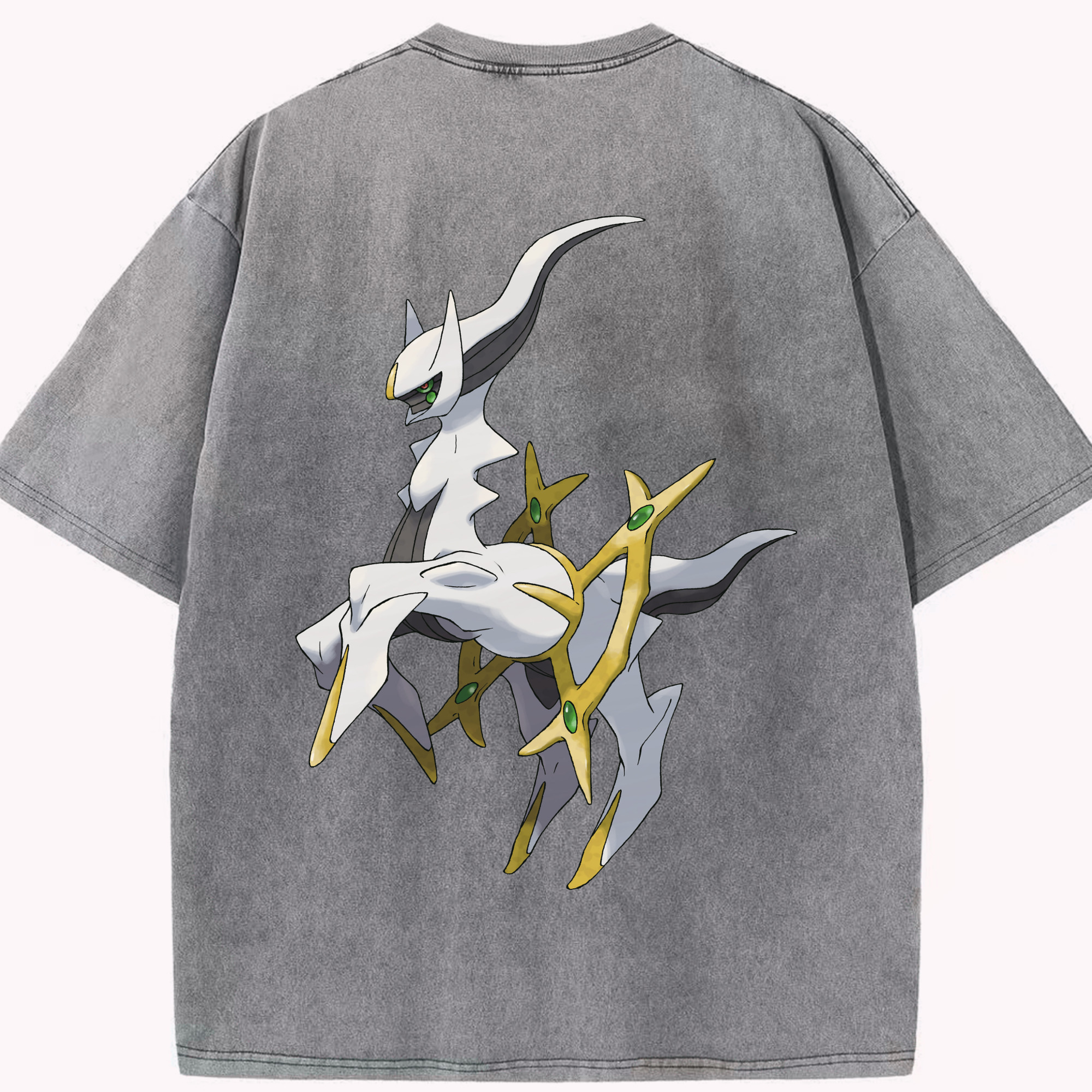 （画像用） ポケットモンスター Pokémon 綿100% ヴィンテージ風 半袖Tシャツ（背面プリント）