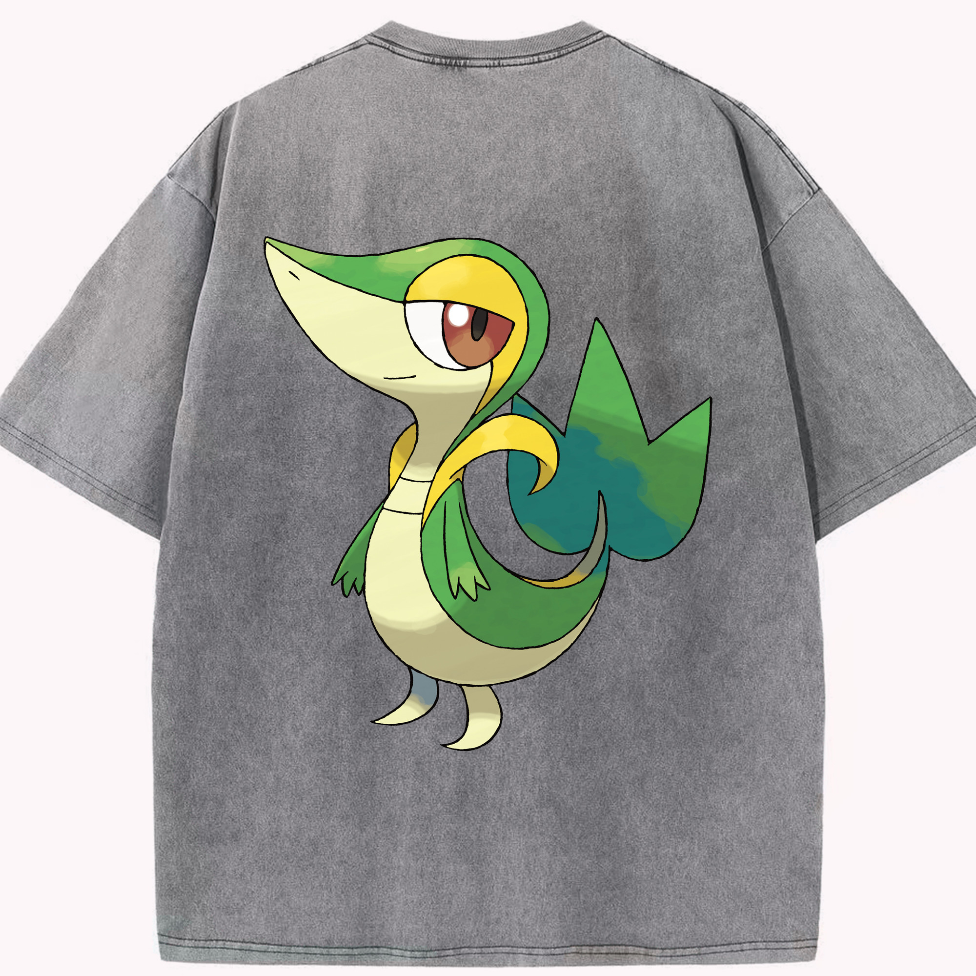 （画像用） ポケットモンスター Pokémon 綿100% ヴィンテージ風 半袖Tシャツ（背面プリント）
