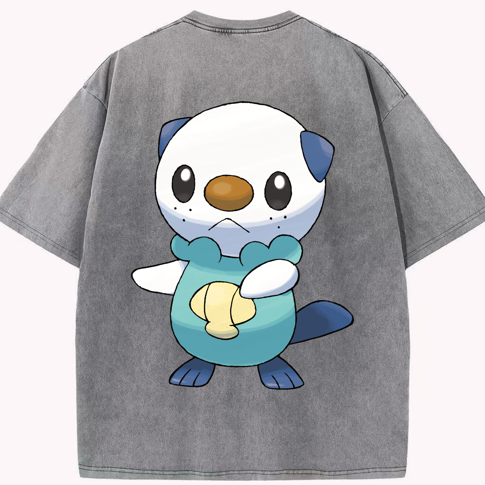 （画像用） ポケットモンスター Pokémon 綿100% ヴィンテージ風 半袖Tシャツ（背面プリント）