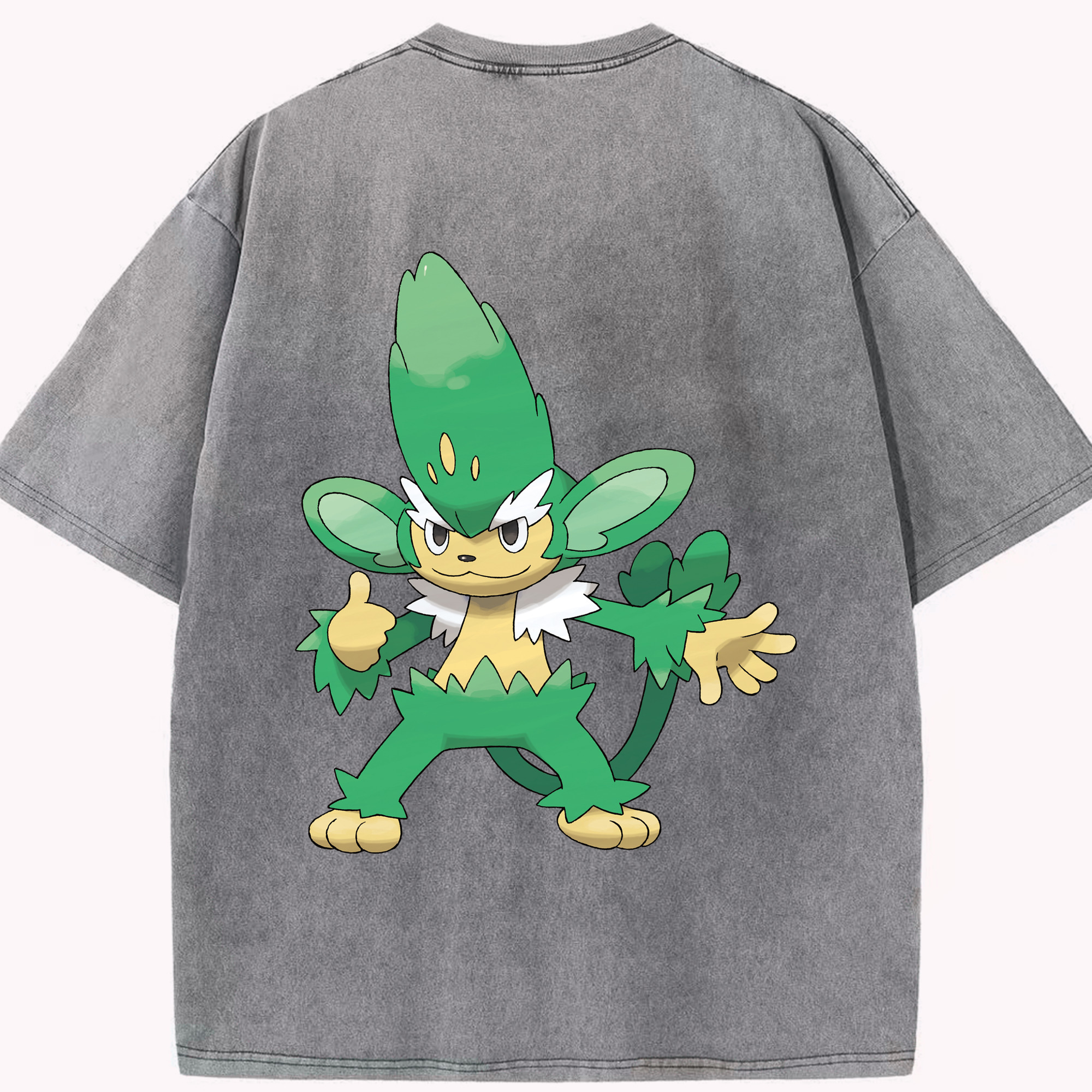 （画像用） ポケットモンスター Pokémon 綿100% ヴィンテージ風 半袖Tシャツ（背面プリント）