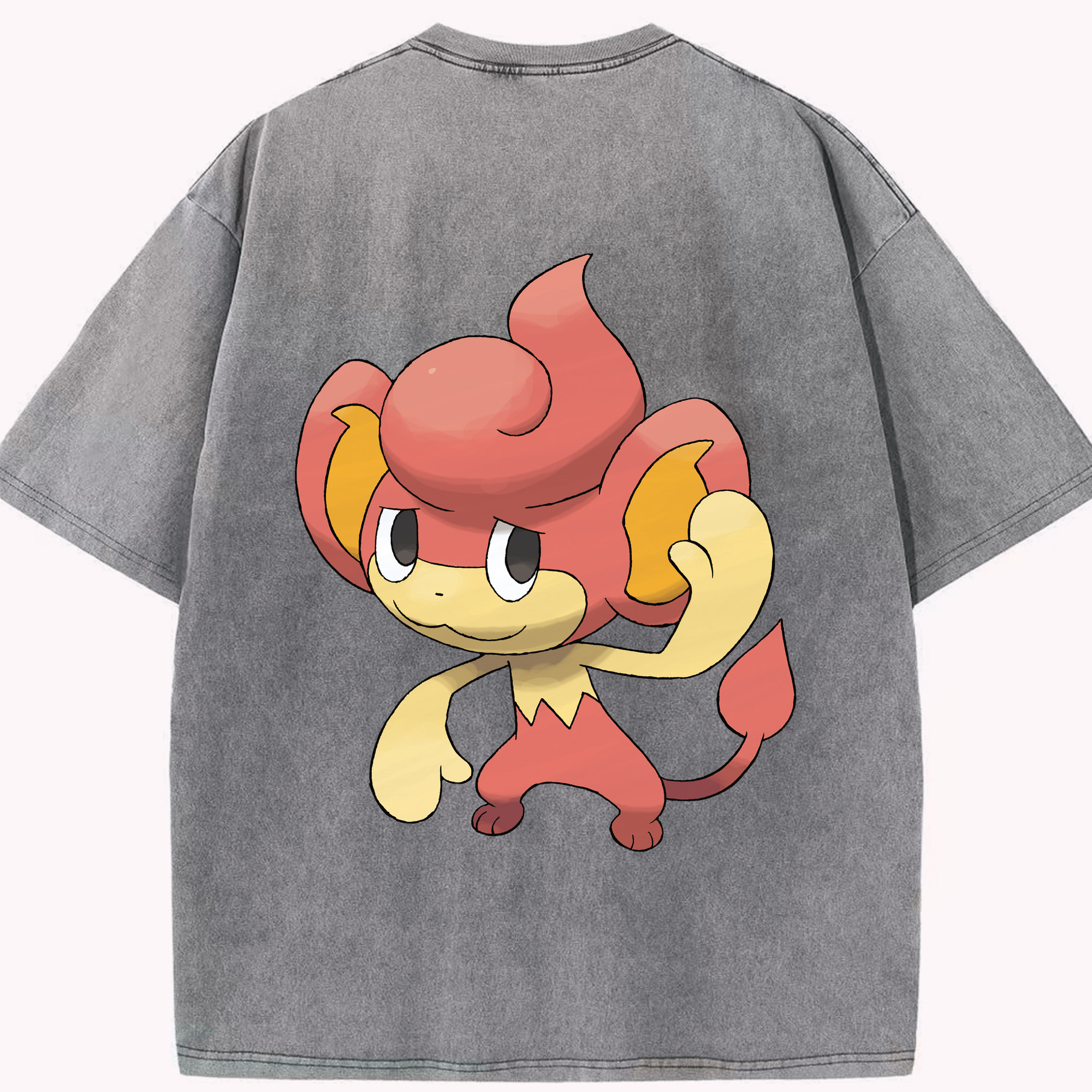 （画像用） ポケットモンスター Pokémon 綿100% ヴィンテージ風 半袖Tシャツ（背面プリント）