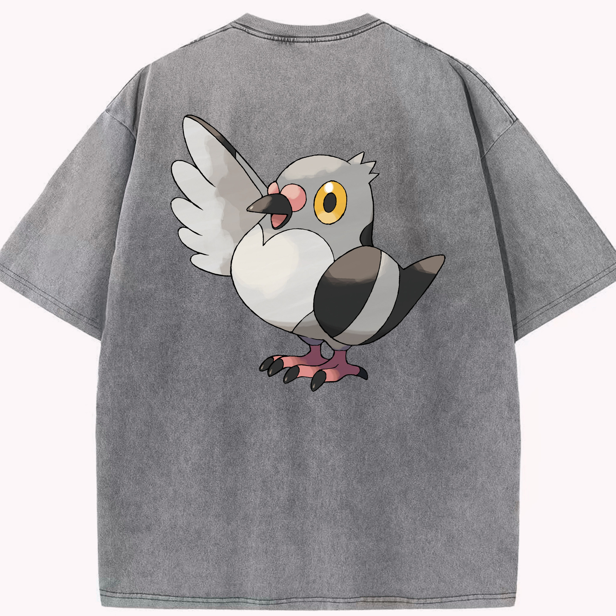 （画像用） ポケットモンスター Pokémon 綿100% ヴィンテージ風 半袖Tシャツ（背面プリント）