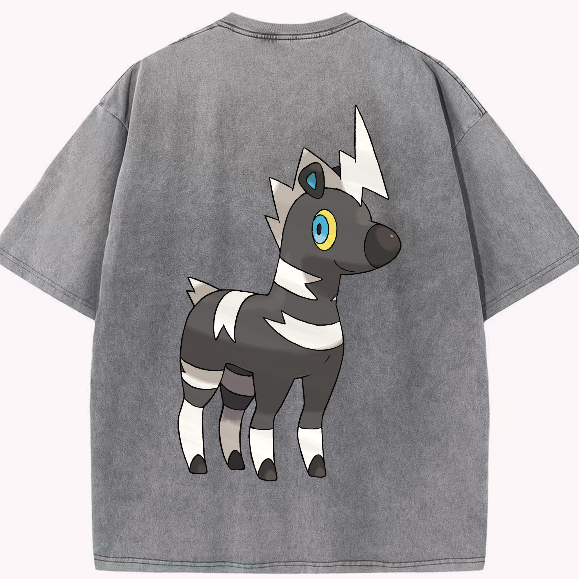 （画像用） ポケットモンスター Pokémon 綿100% ヴィンテージ風 半袖Tシャツ（背面プリント）