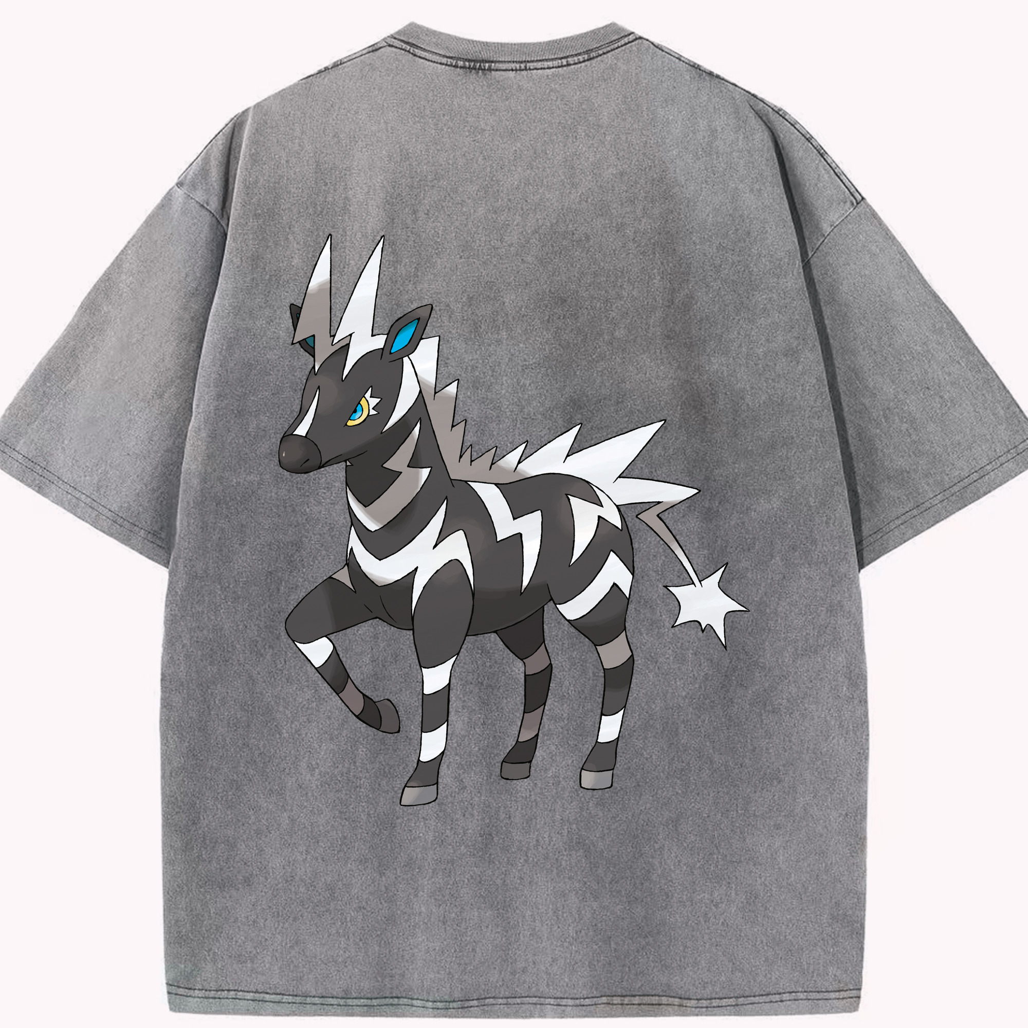 （画像用） ポケットモンスター Pokémon 綿100% ヴィンテージ風 半袖Tシャツ（背面プリント）
