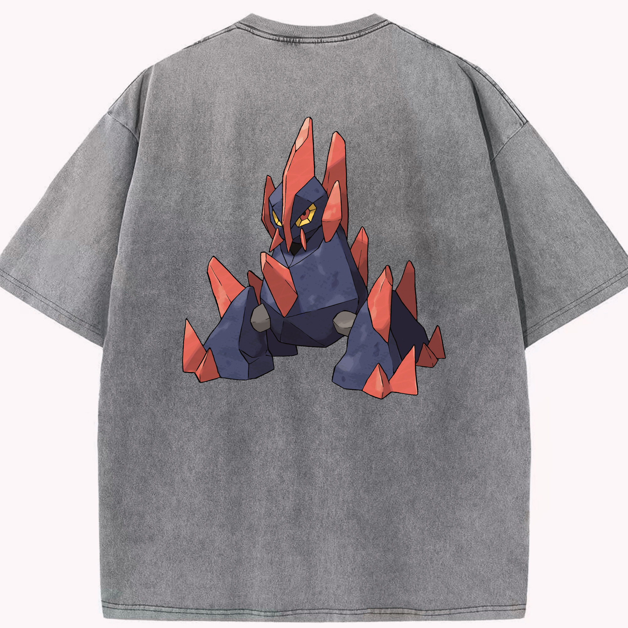 （画像用） ポケットモンスター Pokémon 綿100% ヴィンテージ風 半袖Tシャツ（背面プリント）