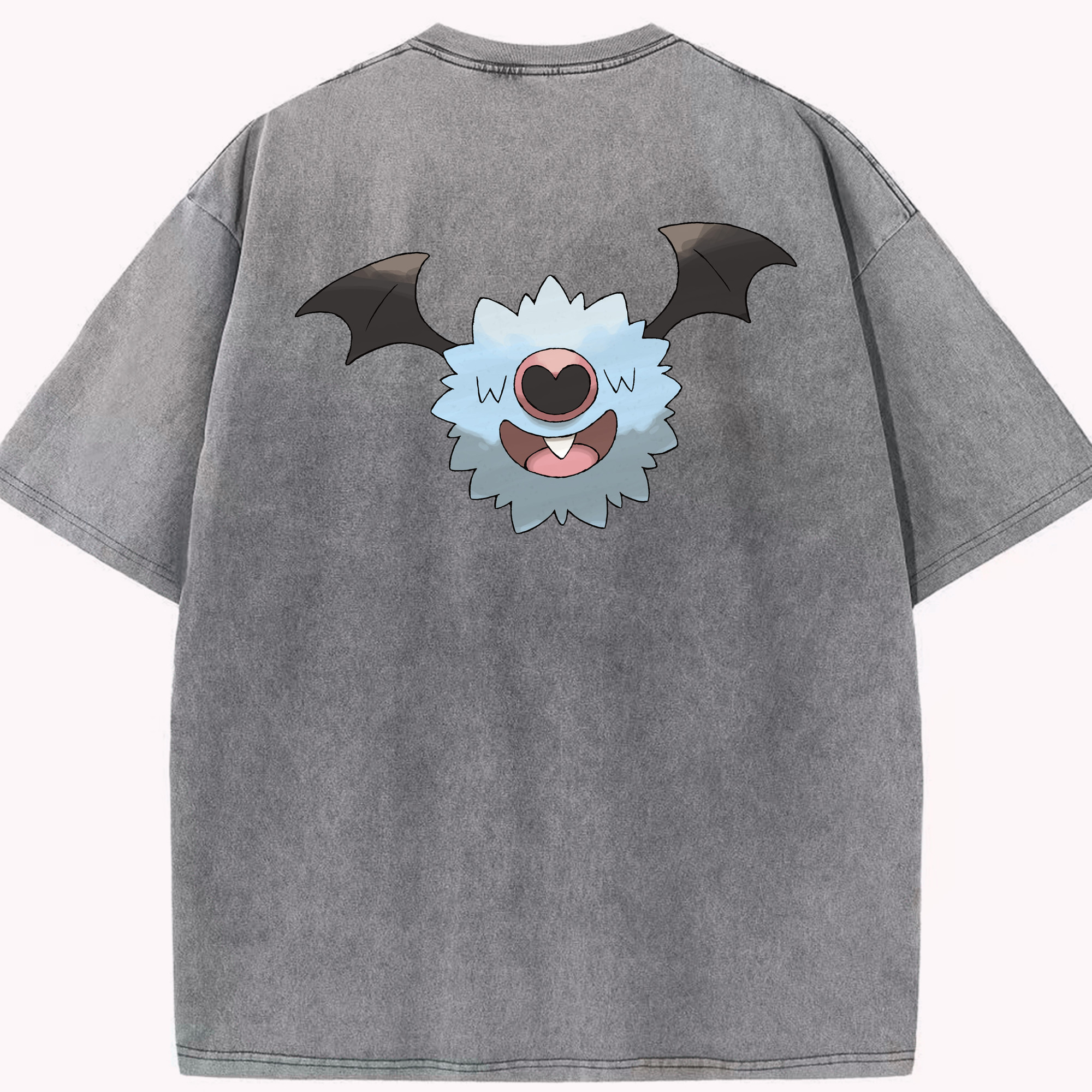 （画像用） ポケットモンスター Pokémon 綿100% ヴィンテージ風 半袖Tシャツ（背面プリント）