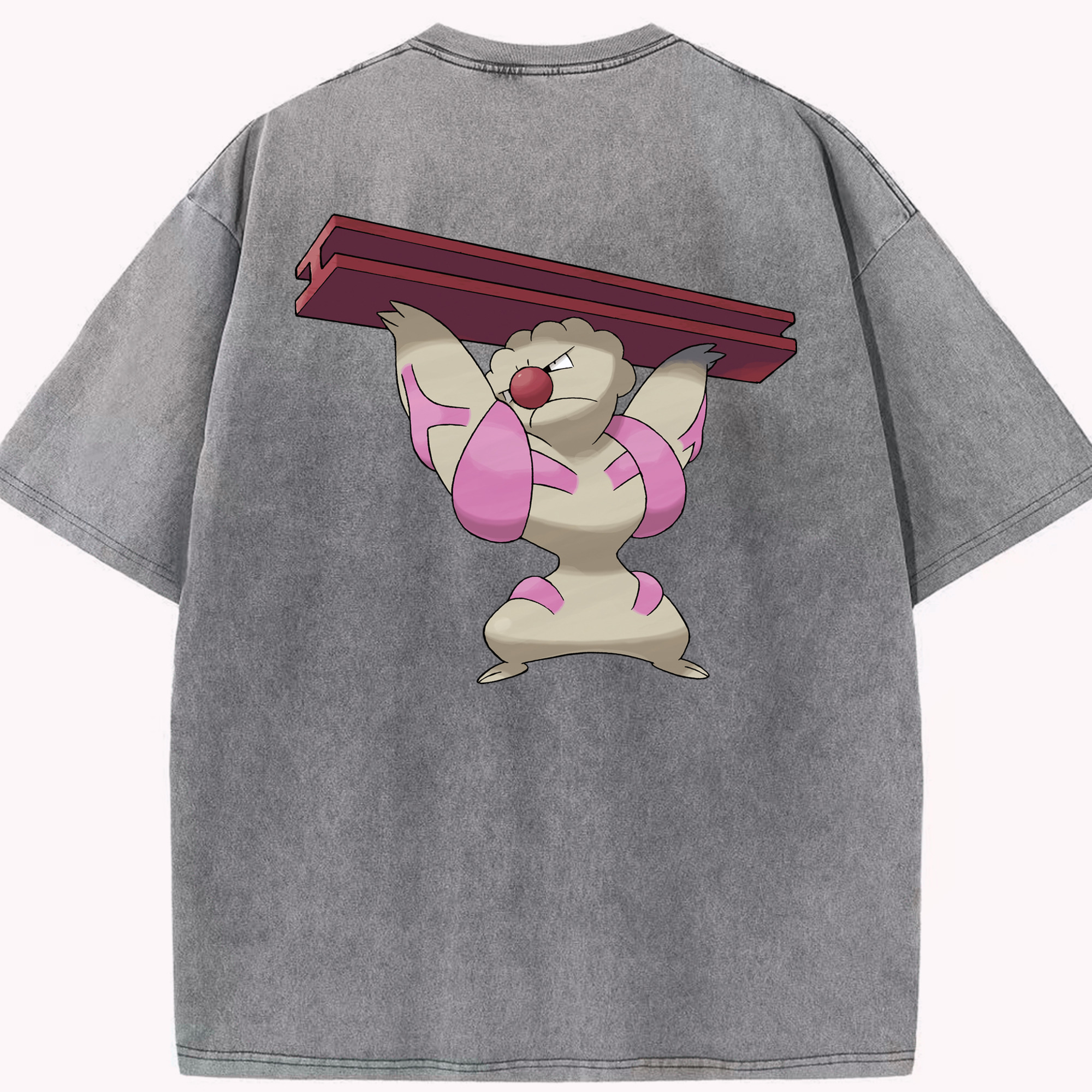 （画像用） ポケットモンスター Pokémon 綿100% ヴィンテージ風 半袖Tシャツ（背面プリント）