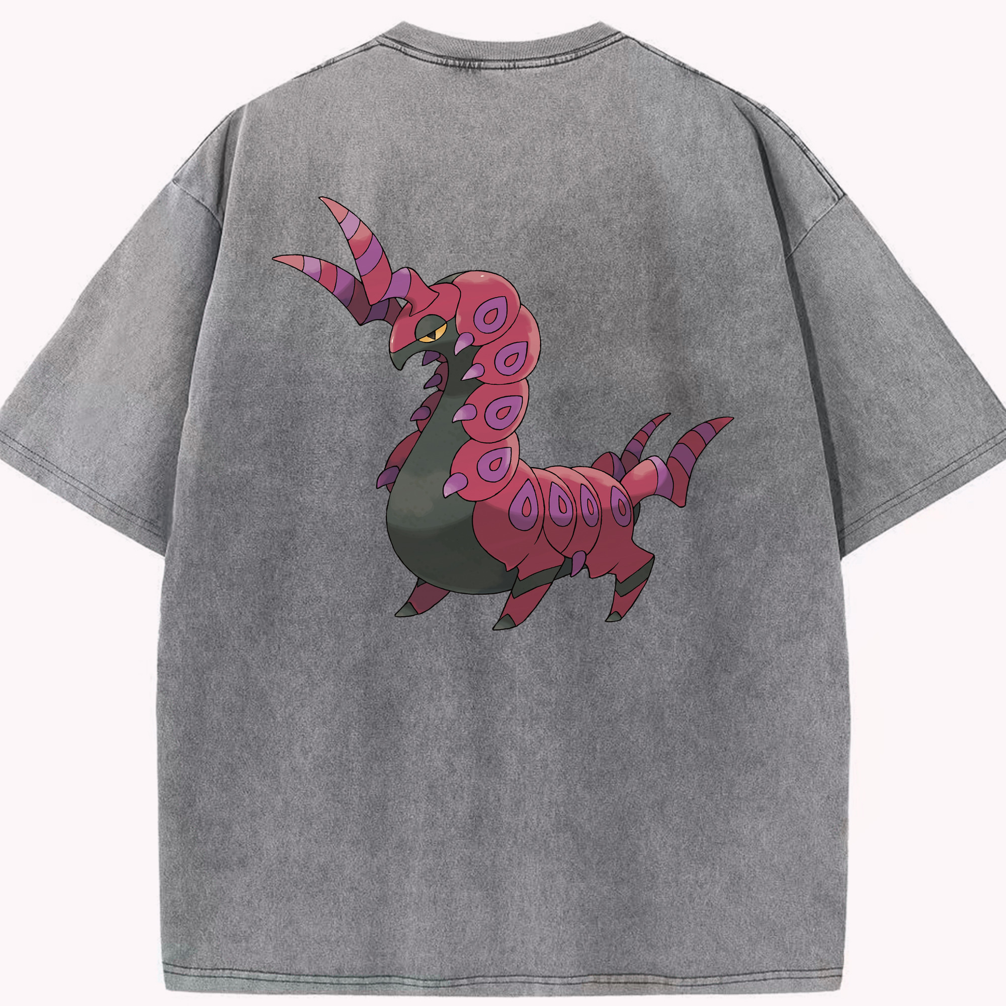 （画像用） ポケットモンスター Pokémon 綿100% ヴィンテージ風 半袖Tシャツ（背面プリント）