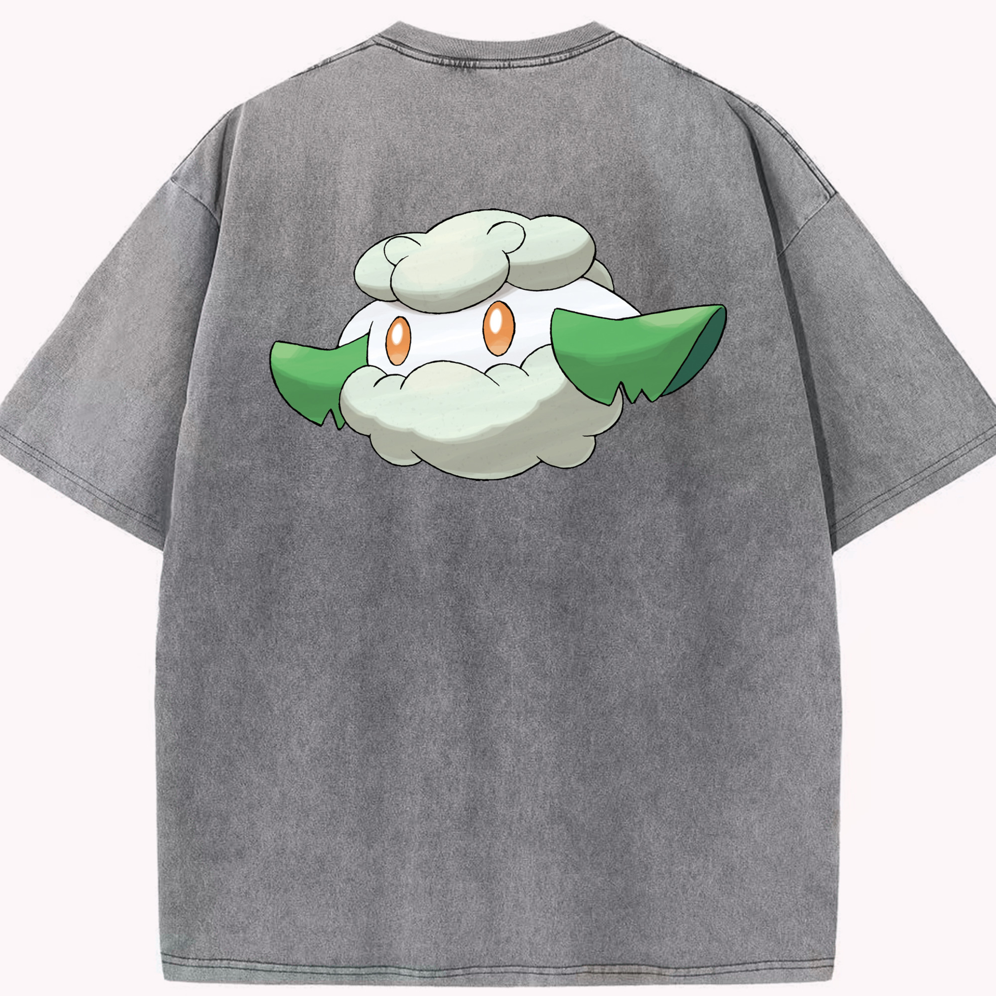 （画像用） ポケットモンスター Pokémon 綿100% ヴィンテージ風 半袖Tシャツ（背面プリント）