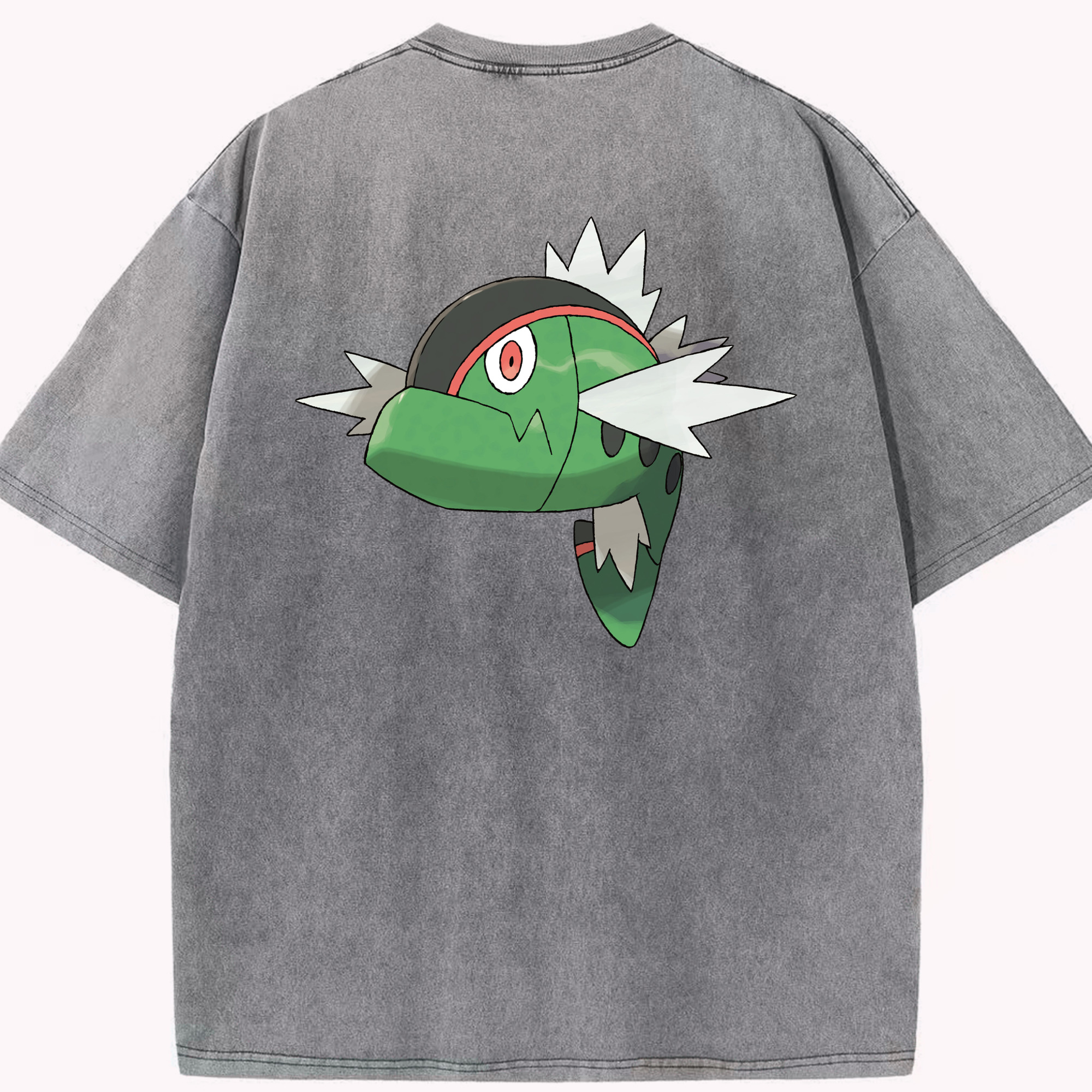 （画像用） ポケットモンスター Pokémon 綿100% ヴィンテージ風 半袖Tシャツ（背面プリント）