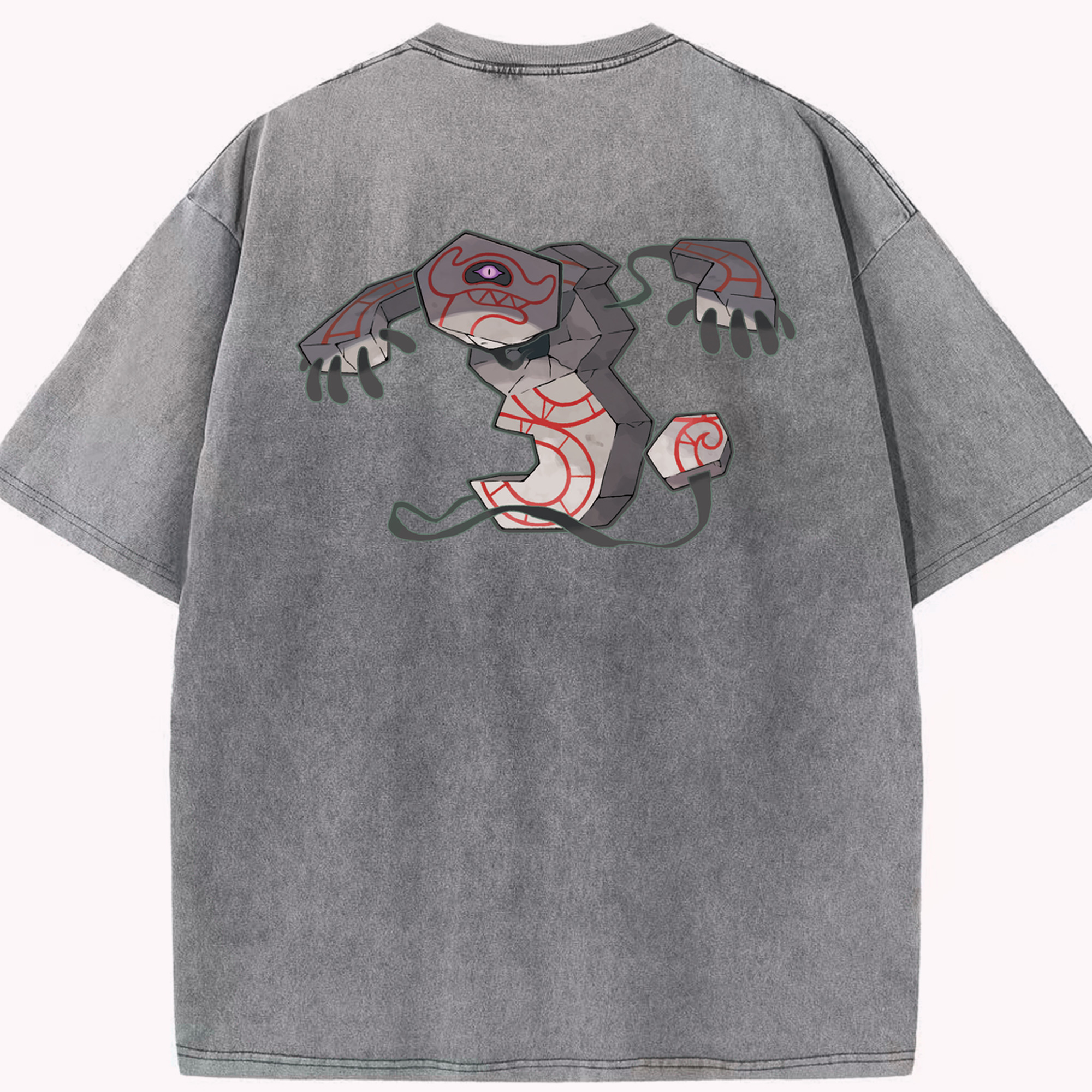 （画像用） ポケットモンスター Pokémon 綿100% ヴィンテージ風 半袖Tシャツ（背面プリント）