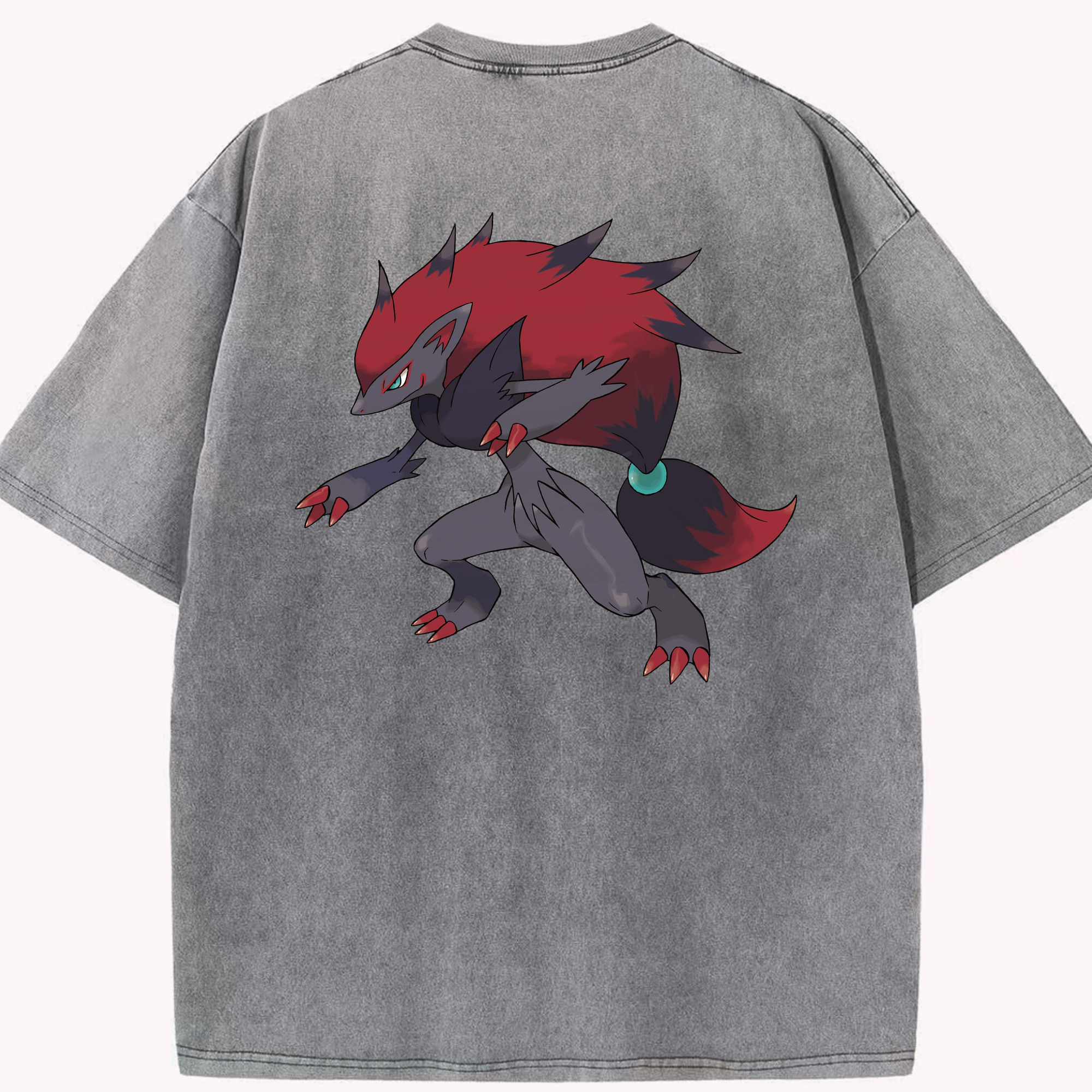 （画像用） ポケットモンスター Pokémon 綿100% ヴィンテージ風 半袖Tシャツ（背面プリント）
