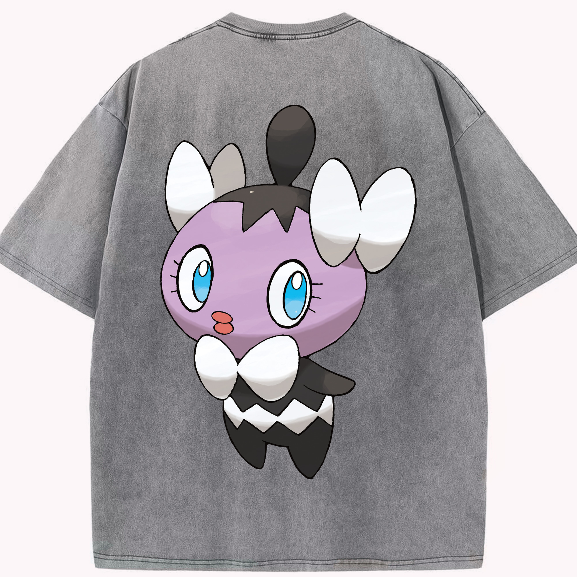 （画像用） ポケットモンスター Pokémon 綿100% ヴィンテージ風 半袖Tシャツ（背面プリント）