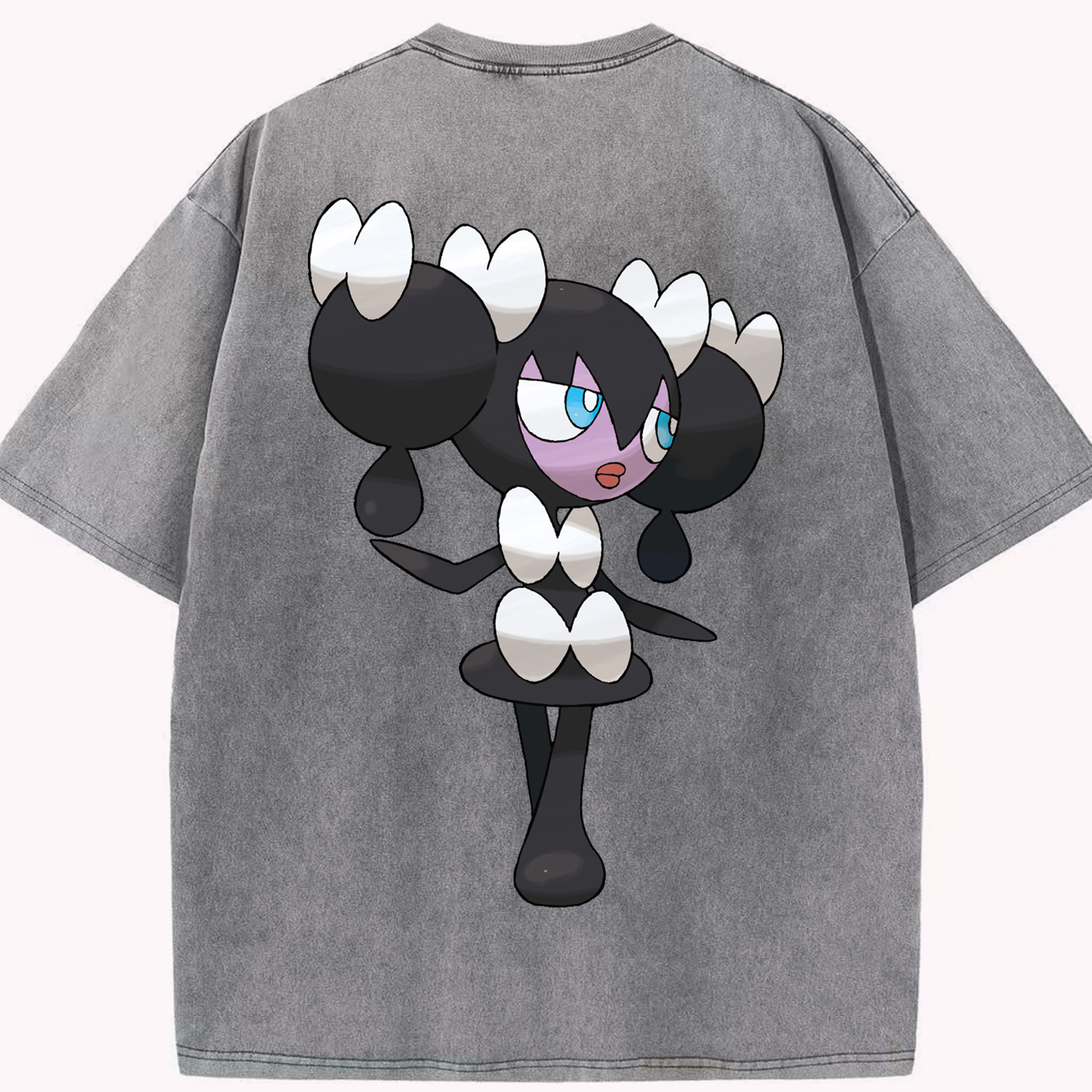（画像用） ポケットモンスター Pokémon 綿100% ヴィンテージ風 半袖Tシャツ（背面プリント）