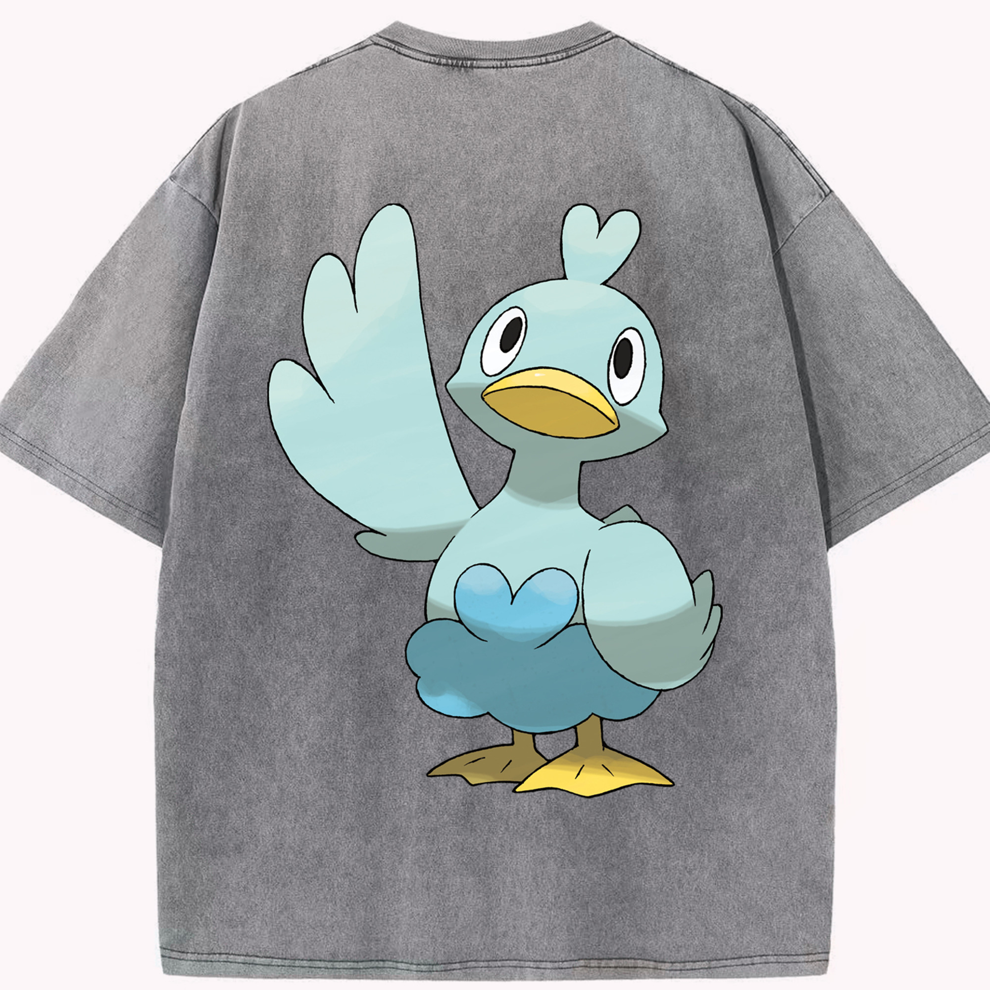 （画像用） ポケットモンスター Pokémon 綿100% ヴィンテージ風 半袖Tシャツ（背面プリント）