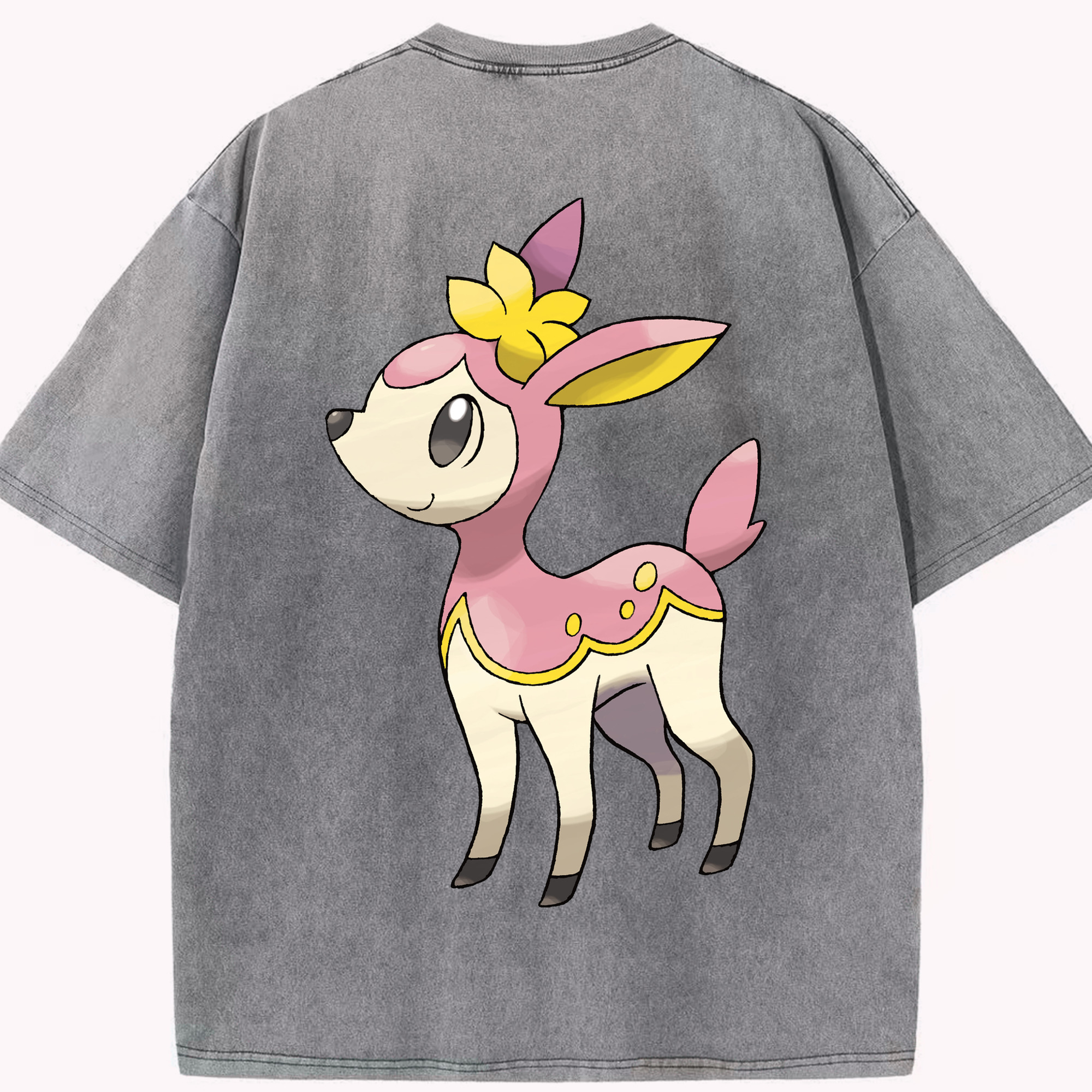 （画像用） ポケットモンスター Pokémon 綿100% ヴィンテージ風 半袖Tシャツ（背面プリント）