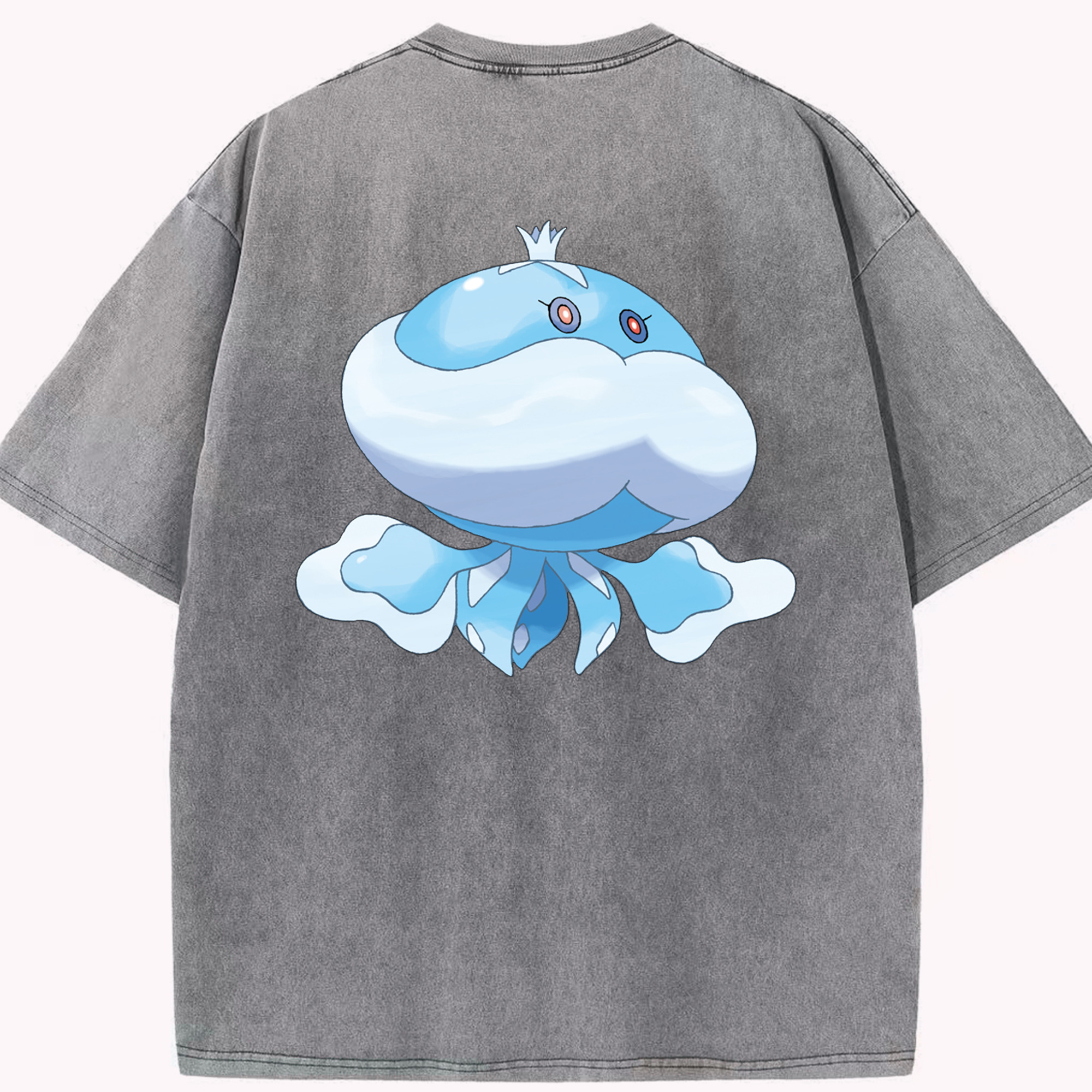 （画像用） ポケットモンスター Pokémon 綿100% ヴィンテージ風 半袖Tシャツ（背面プリント）