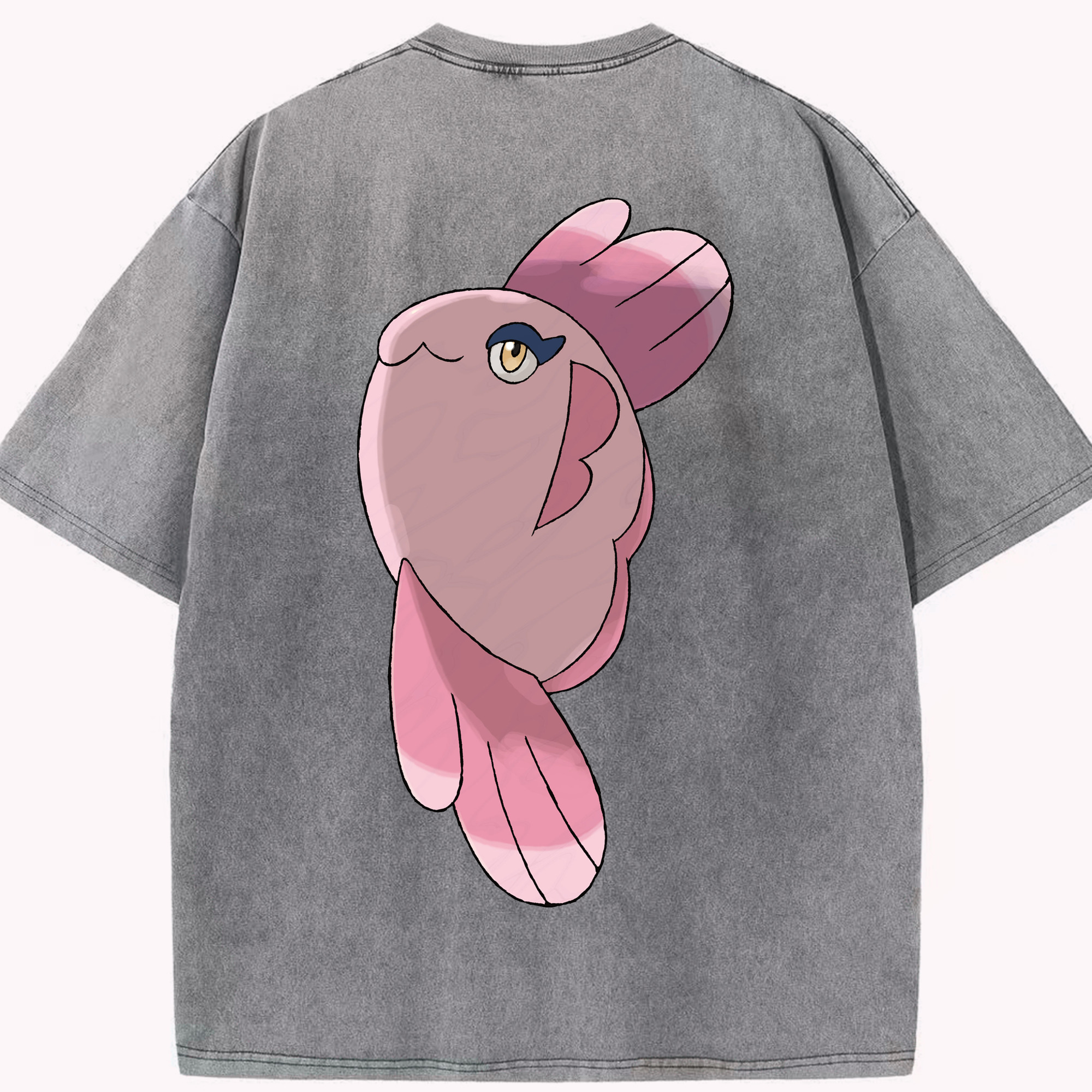 （画像用） ポケットモンスター Pokémon 綿100% ヴィンテージ風 半袖Tシャツ（背面プリント）