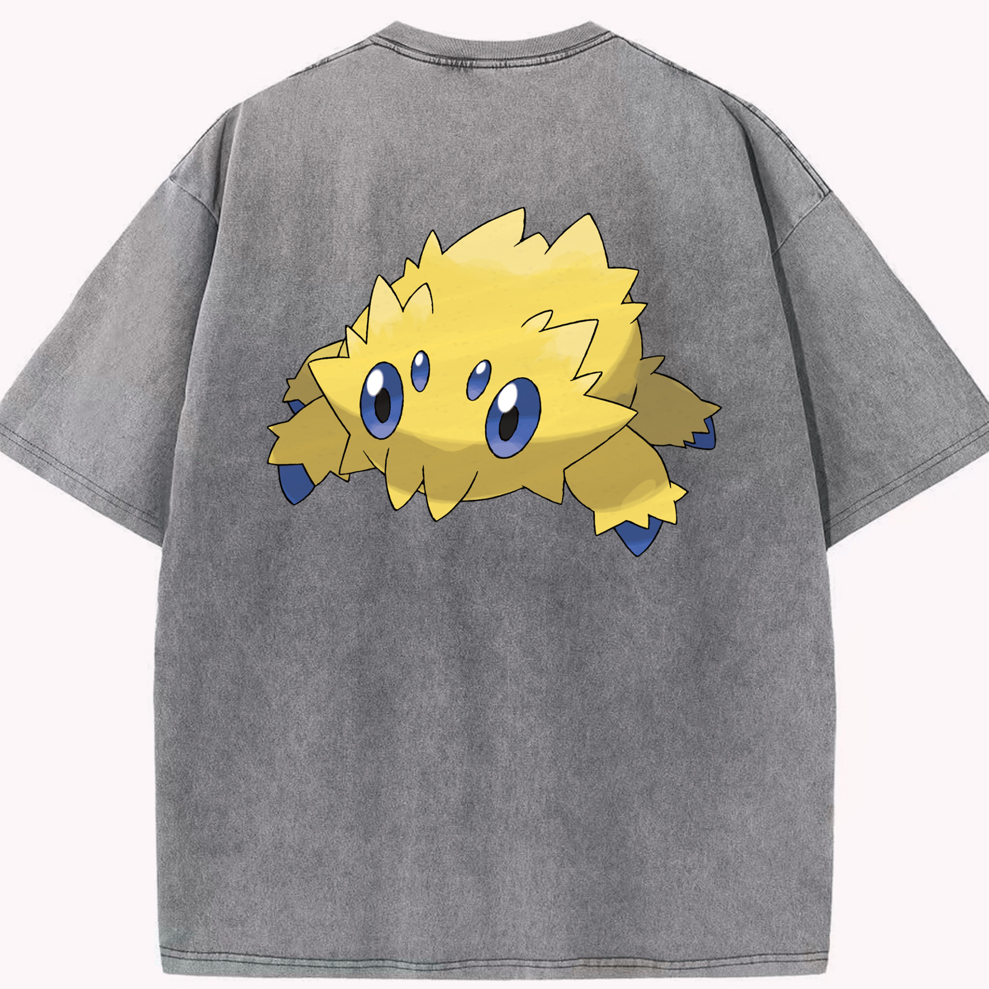 （画像用） ポケットモンスター Pokémon 綿100% ヴィンテージ風 半袖Tシャツ（背面プリント）