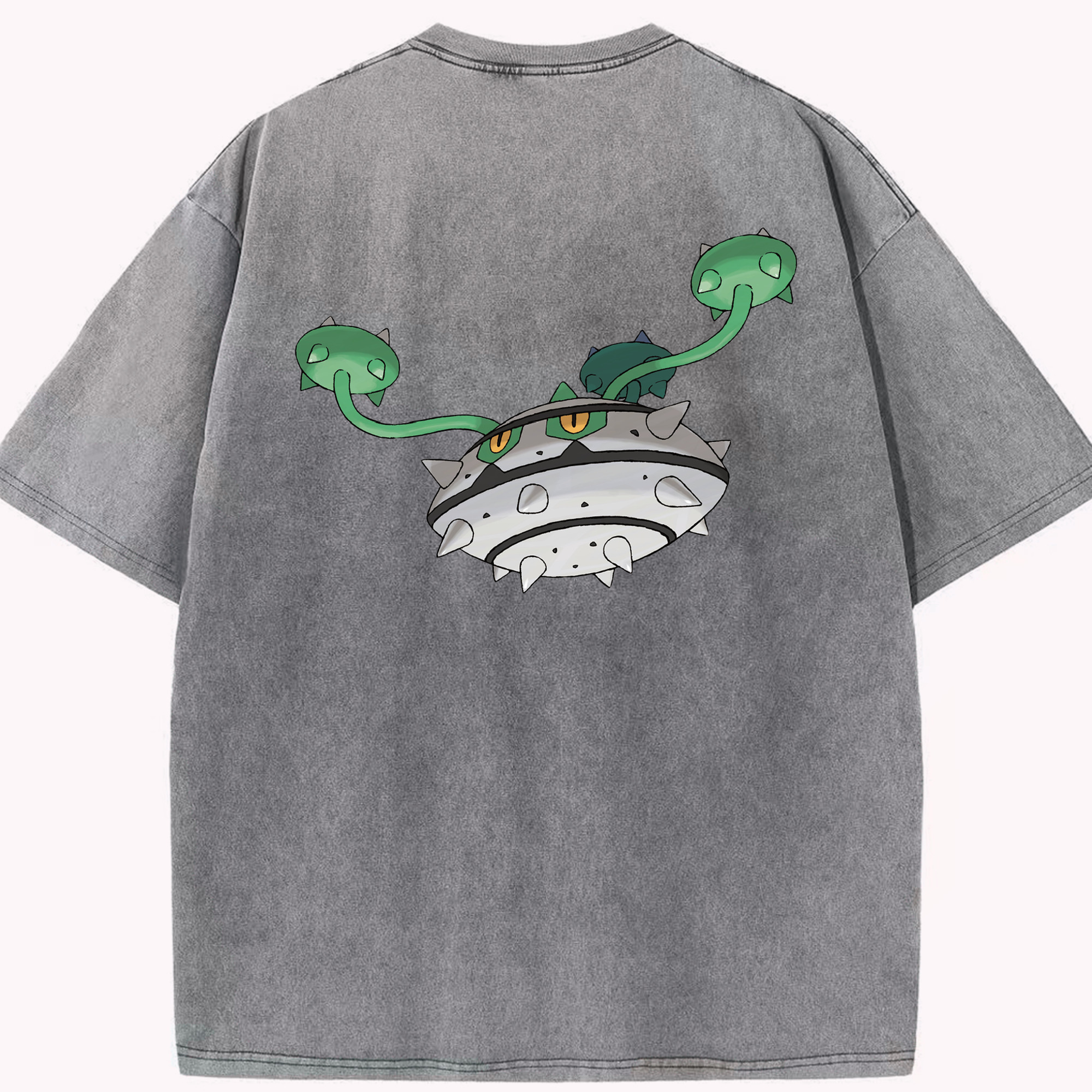 （画像用） ポケットモンスター Pokémon 綿100% ヴィンテージ風 半袖Tシャツ（背面プリント）