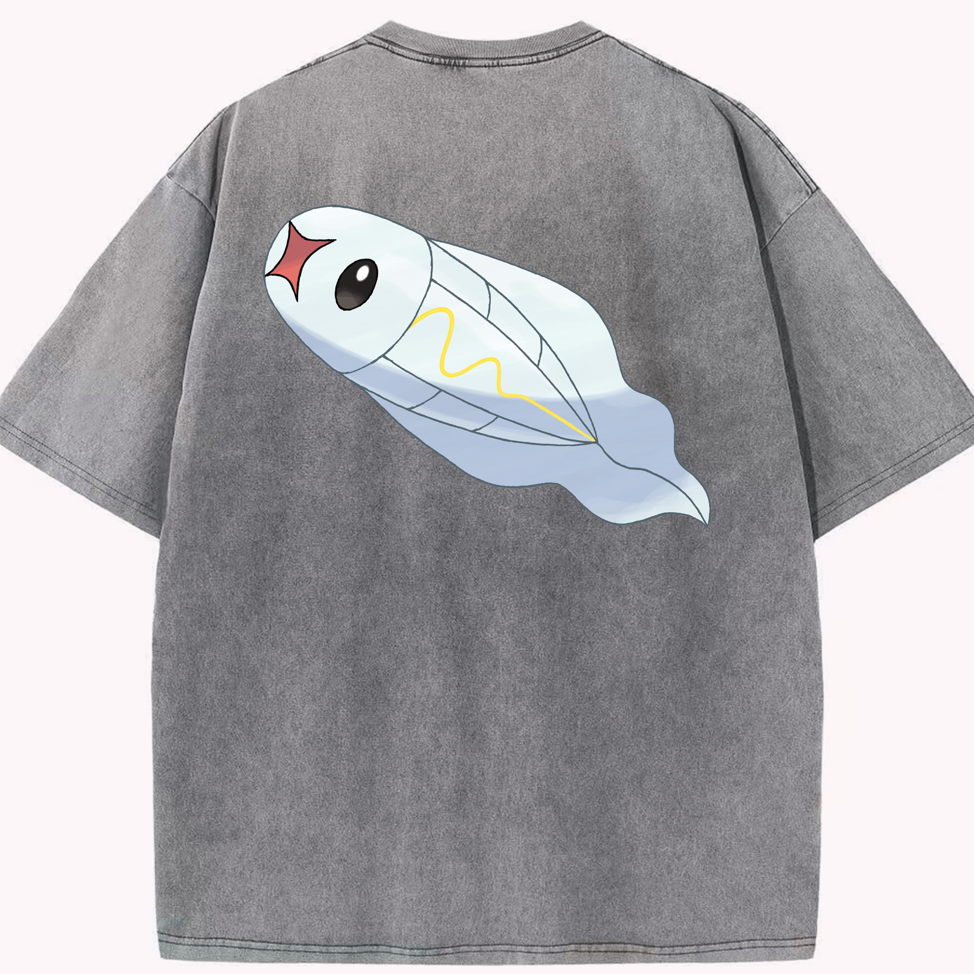 （画像用） ポケットモンスター Pokémon 綿100% ヴィンテージ風 半袖Tシャツ（背面プリント）