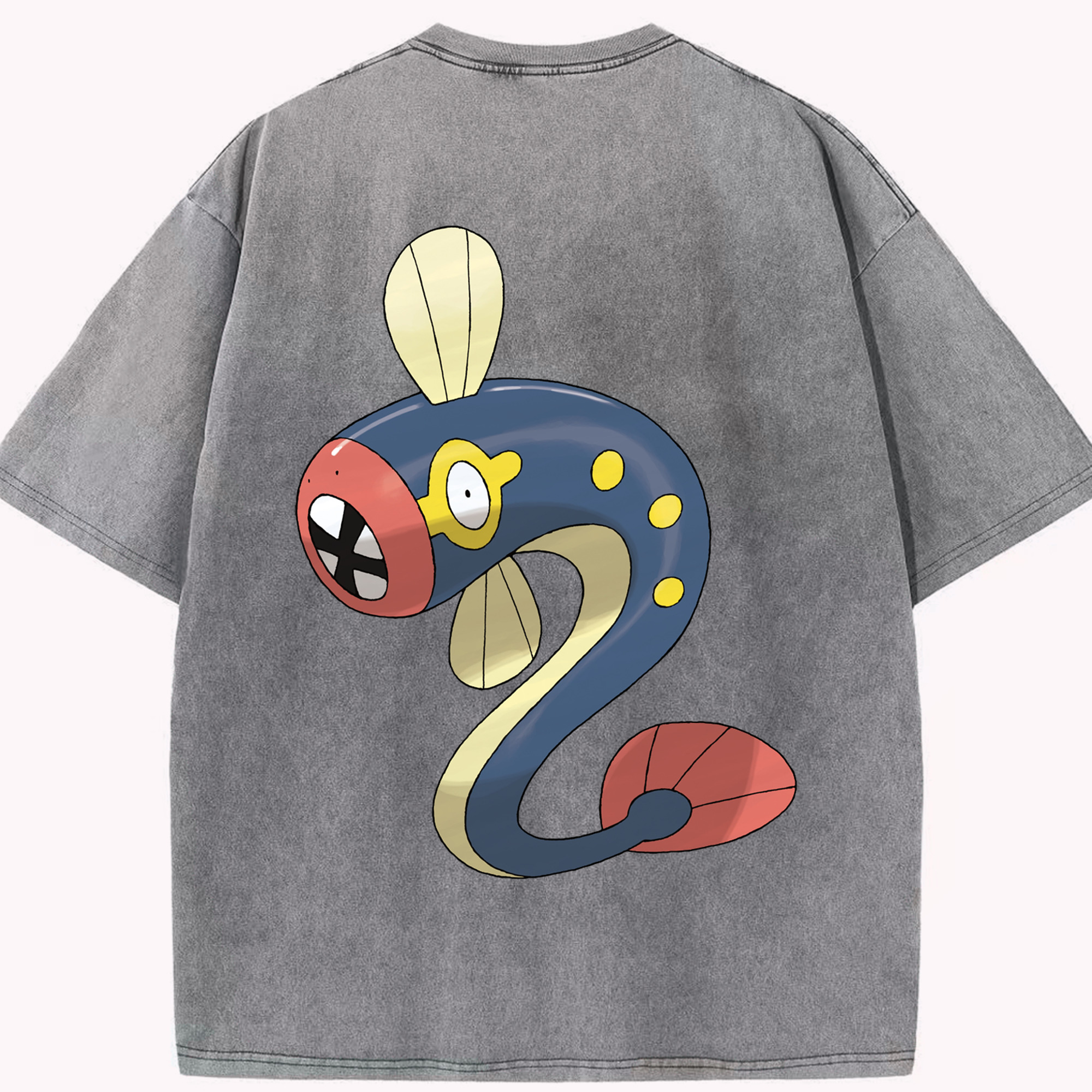 （画像用） ポケットモンスター Pokémon 綿100% ヴィンテージ風 半袖Tシャツ（背面プリント）