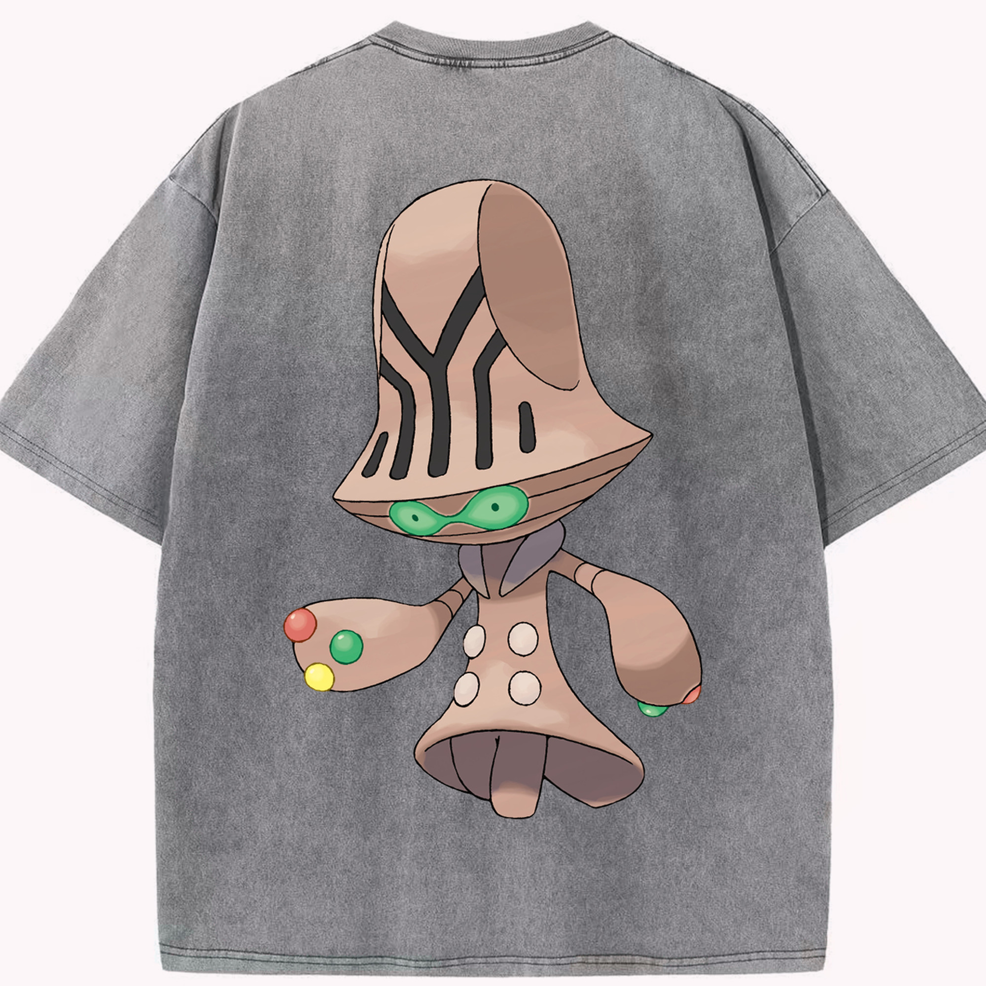 （画像用） ポケットモンスター Pokémon 綿100% ヴィンテージ風 半袖Tシャツ（背面プリント）